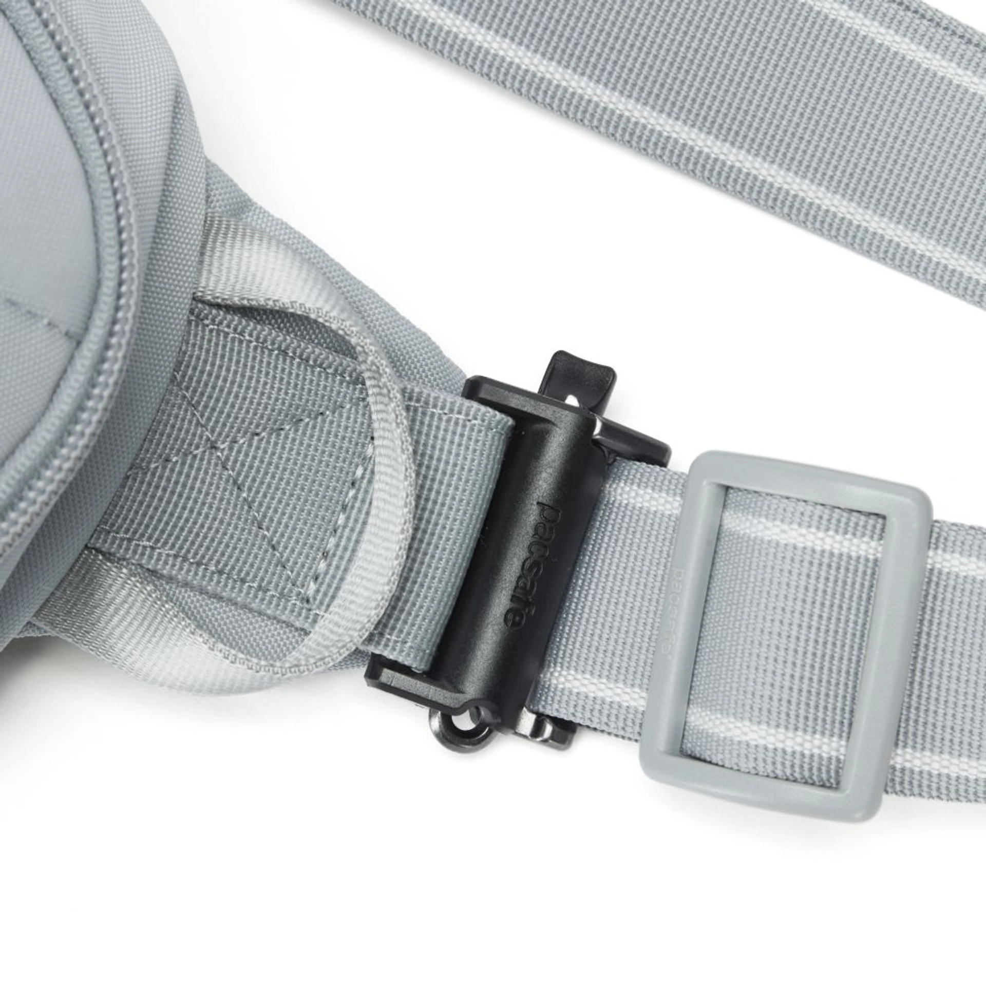 Сумка через плече антизлодій Pacsafe V Urban Sling - Світло-сірий / чорний