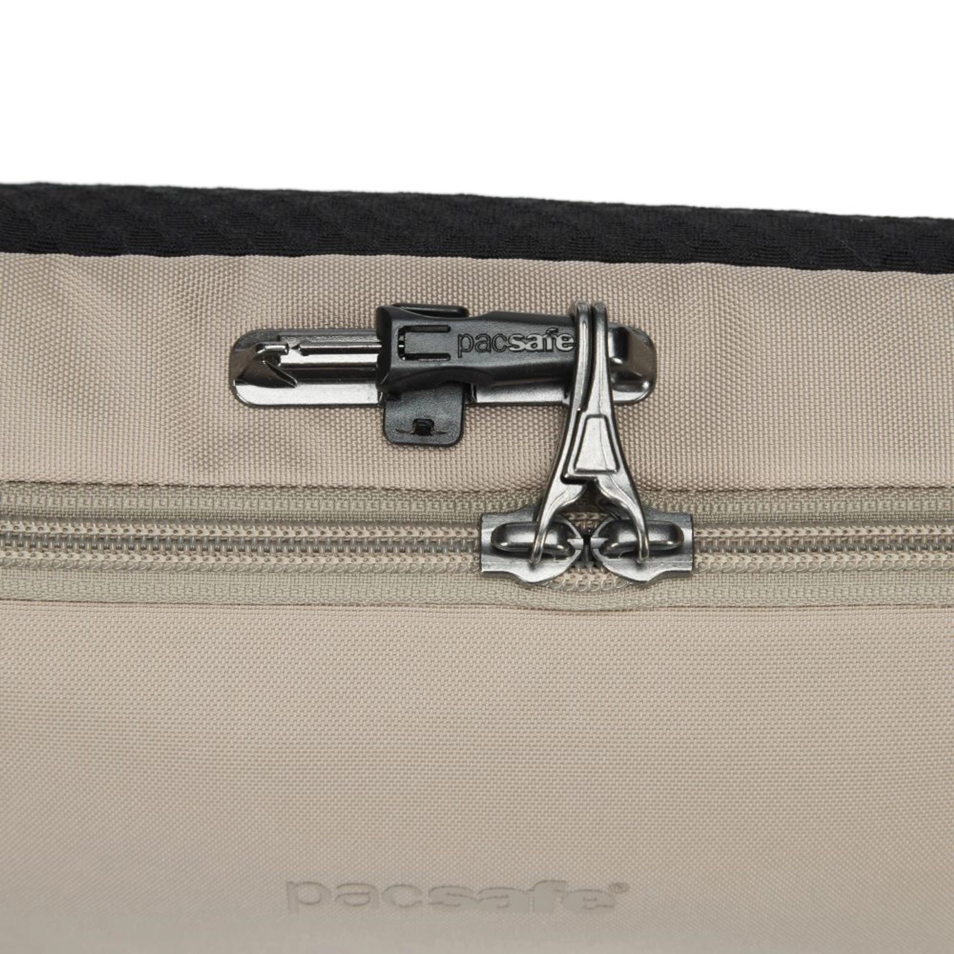 Сумка через плече антизлодій Pacsafe V Urban Sling - Бежевий / чорний