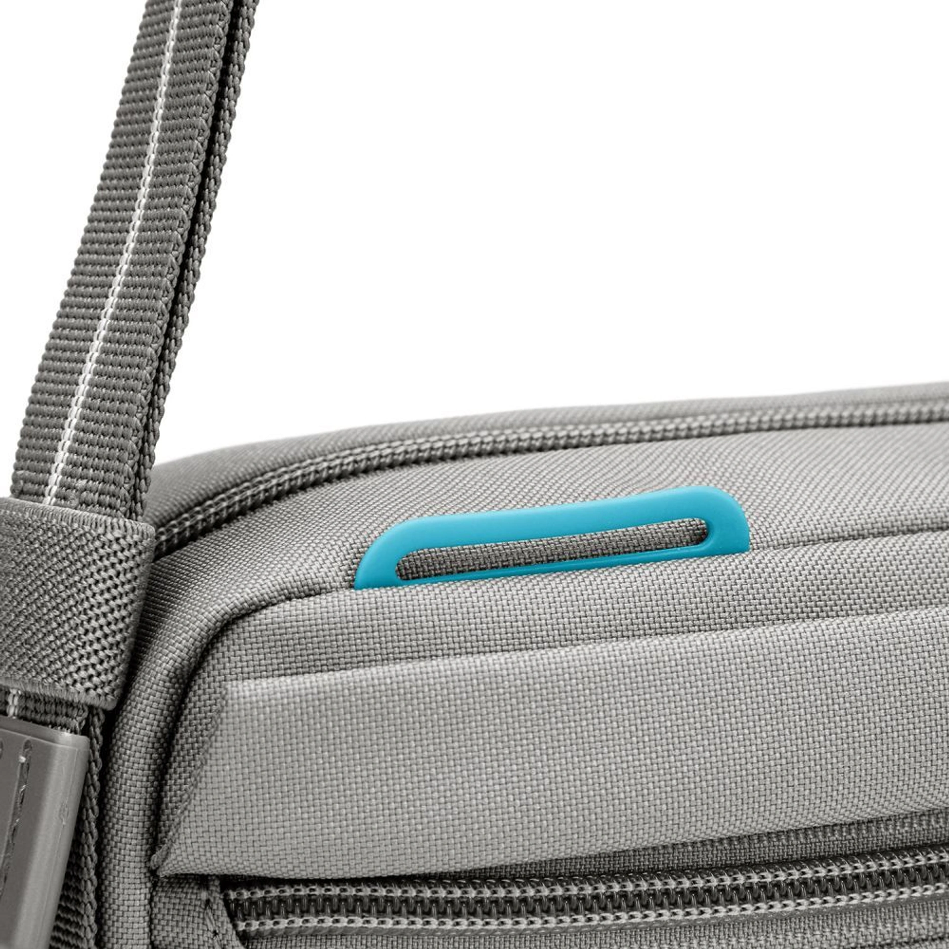 Сумка через плече антизлодій Pacsafe GO Crossbody - Сірий / помаранчевий