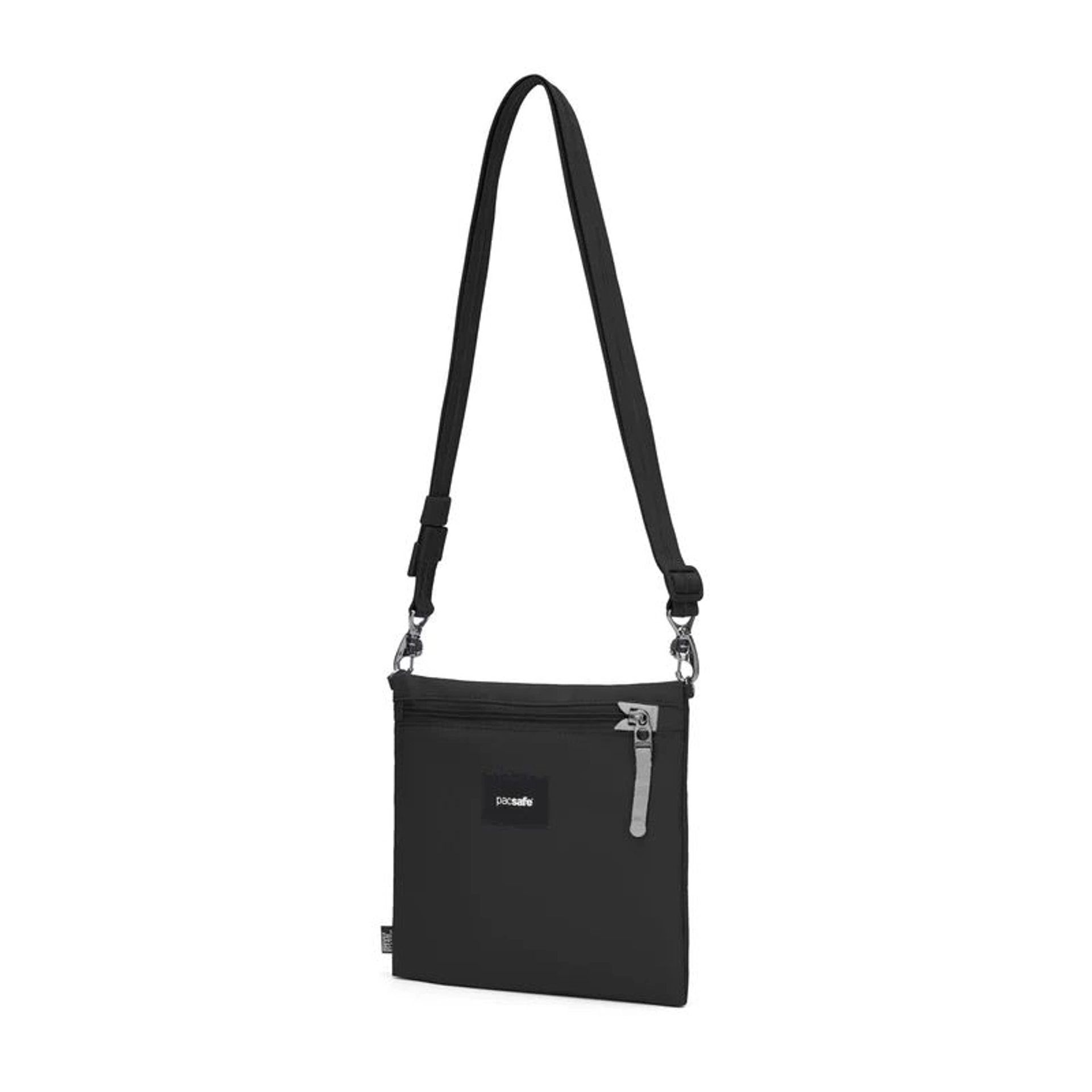 Сумка через плече антизлодій Pacsafe GO Crossbody - Насичений чорний