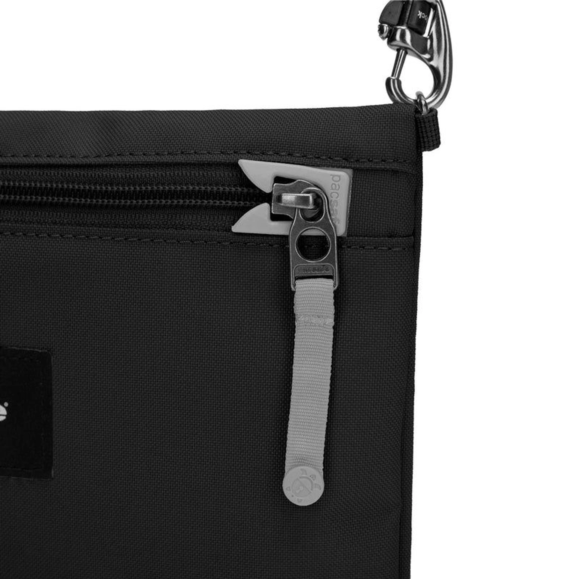 Сумка через плече антизлодій Pacsafe GO Crossbody - Насичений чорний