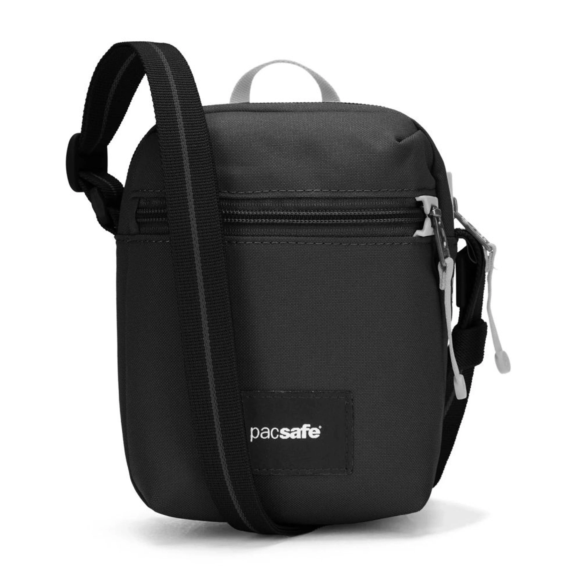 Сумка через плече антизлодій Pacsafe GO Micro Crossbody - Насичений чорний