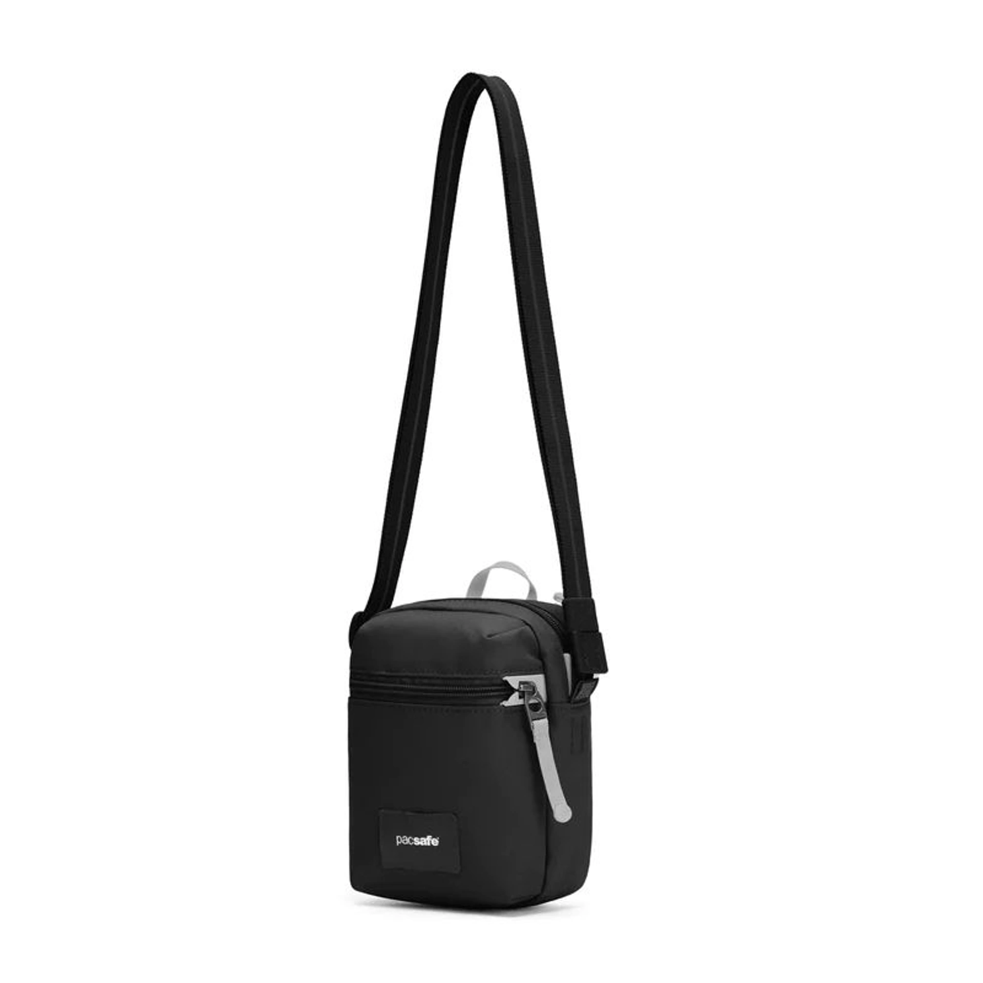 Сумка через плече антизлодій Pacsafe GO Micro Crossbody - Насичений чорний