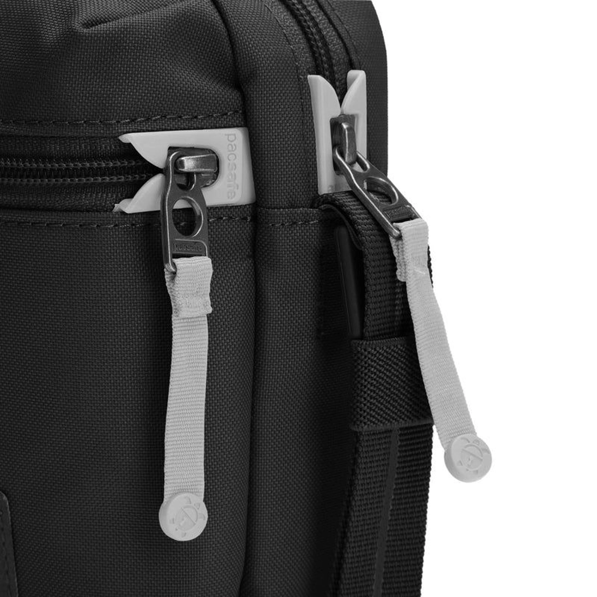 Сумка через плече антизлодій Pacsafe GO Micro Crossbody - Насичений чорний