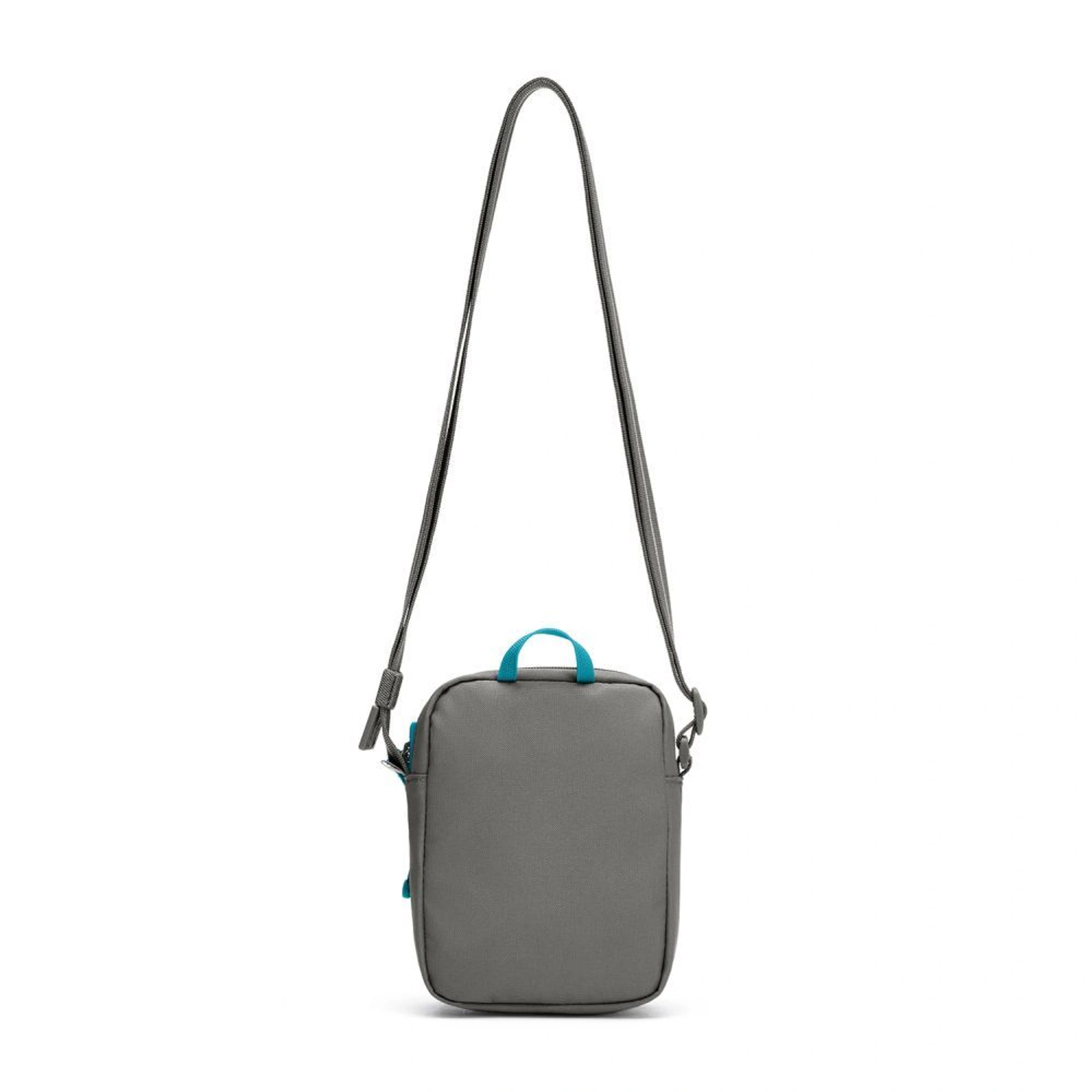 Сумка через плече антизлодій Pacsafe GO Micro Crossbody - Сірий / блакитний