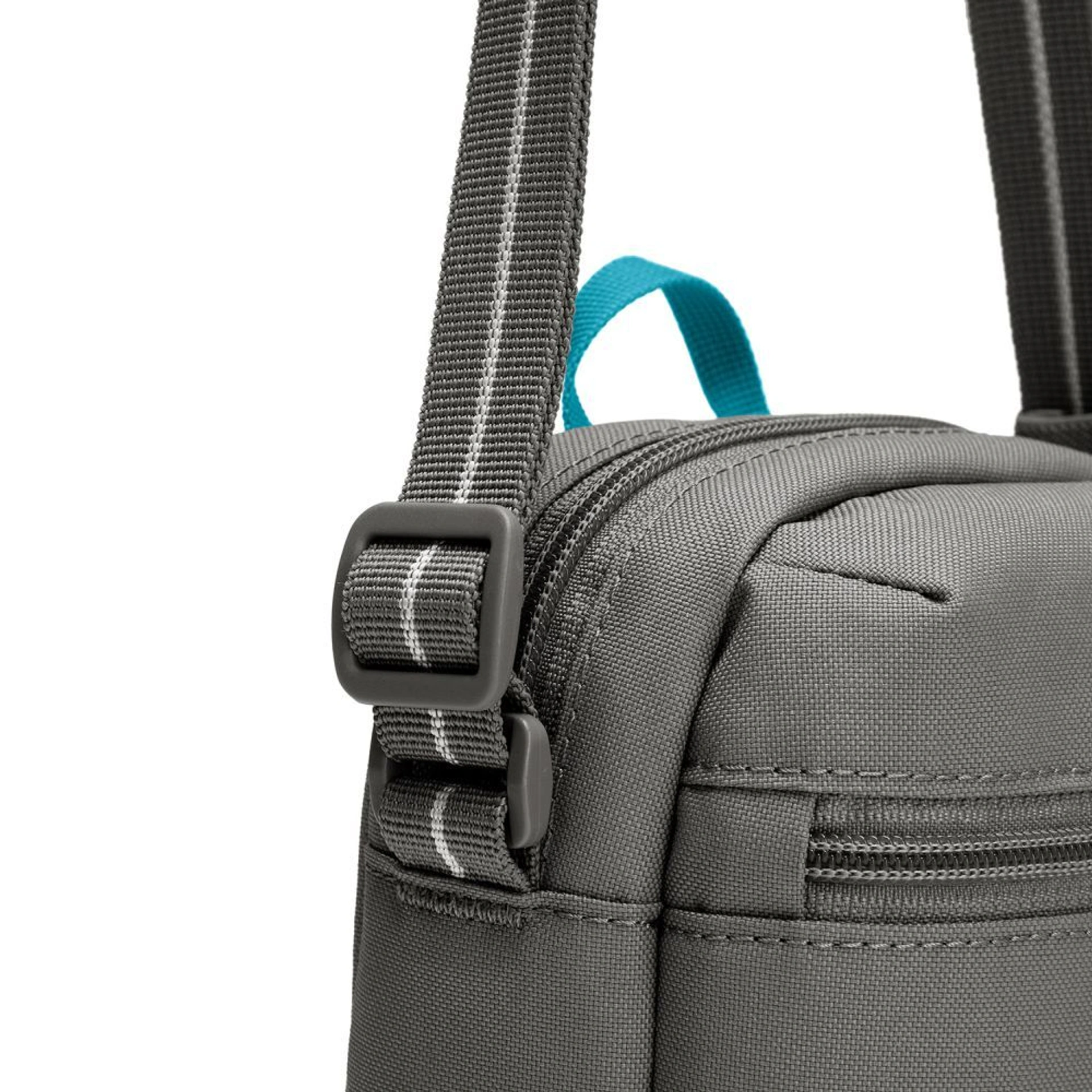 Сумка через плече антизлодій Pacsafe GO Micro Crossbody - Сірий / блакитний