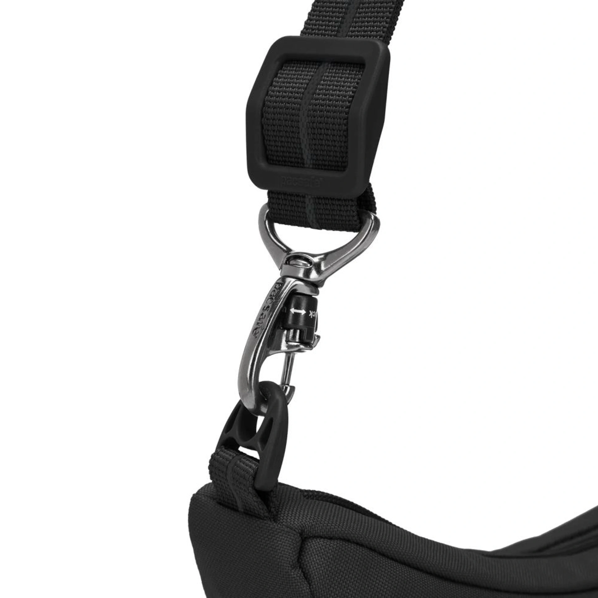 Сумка через плече антизлодій Pacsafe GO Lunar Crossbody - Насичений чорний