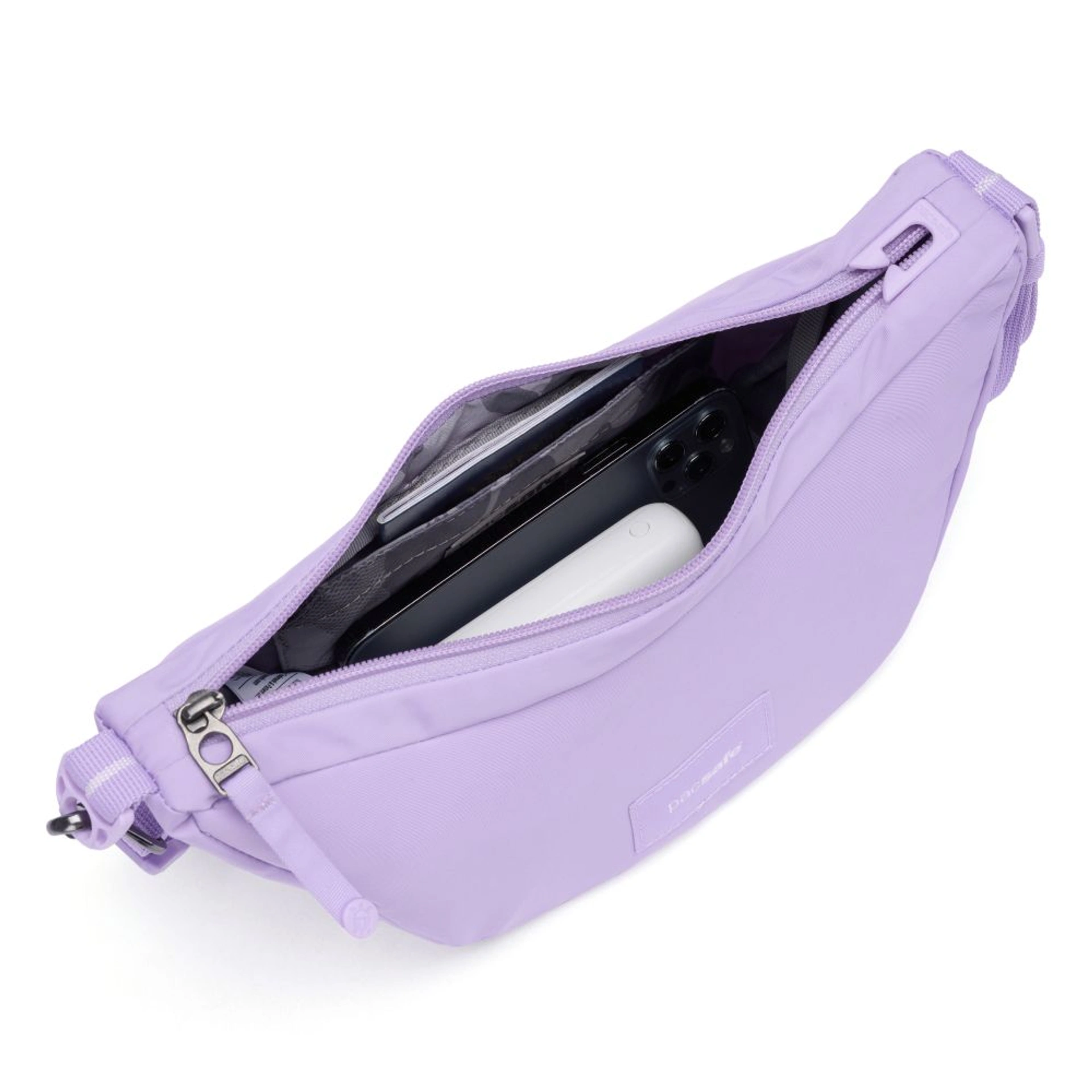 Сумка через плече антизлодій Pacsafe GO Lunar Crossbody - Лавандовий