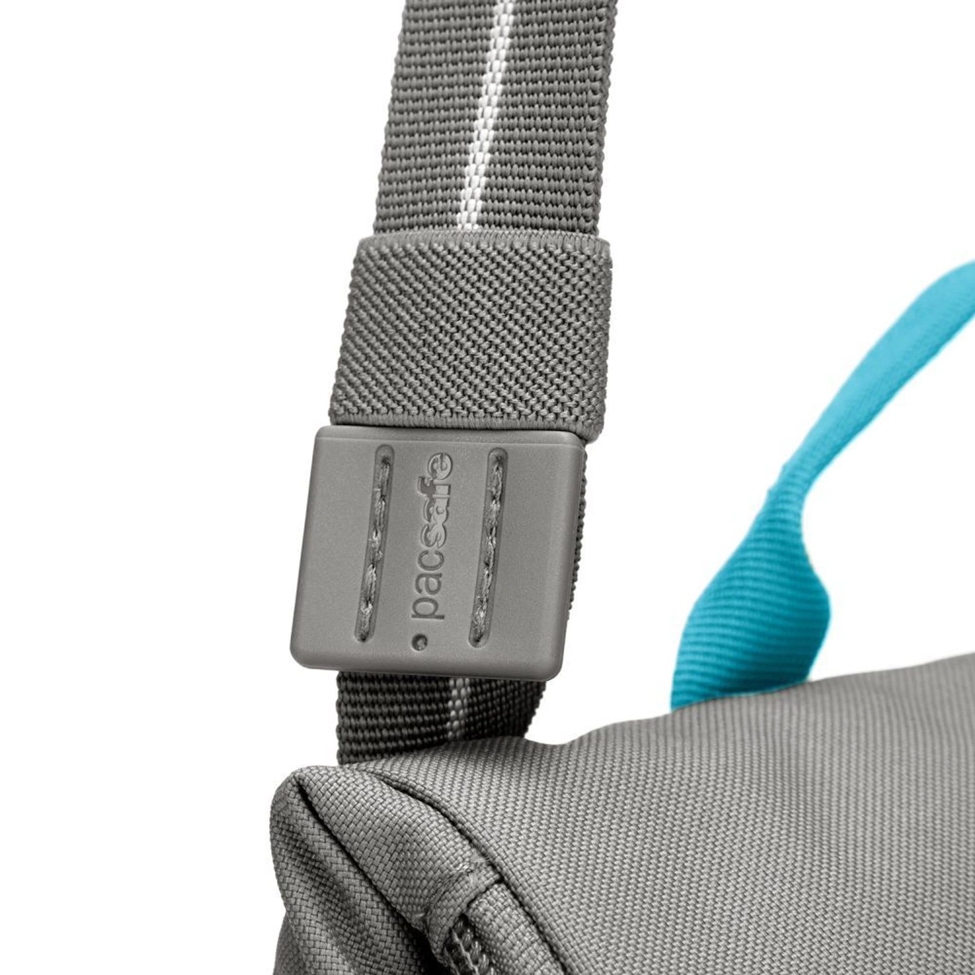 Сумка через плече антизлодій Pacsafe GO Saddle Crossbody - Сірий / блакитний
