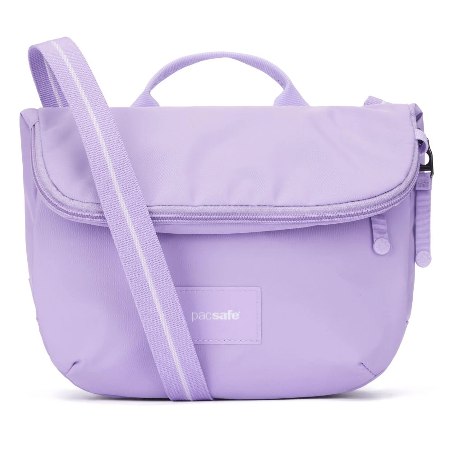 Сумка через плече антизлодій Pacsafe GO Saddle Crossbody - Лавандовий