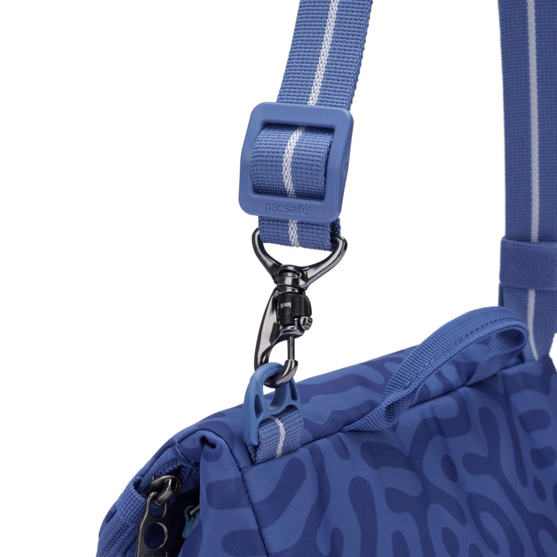 Сумка через плече антизлодій Pacsafe GO Saddle Crossbody - Небесно-блакитний