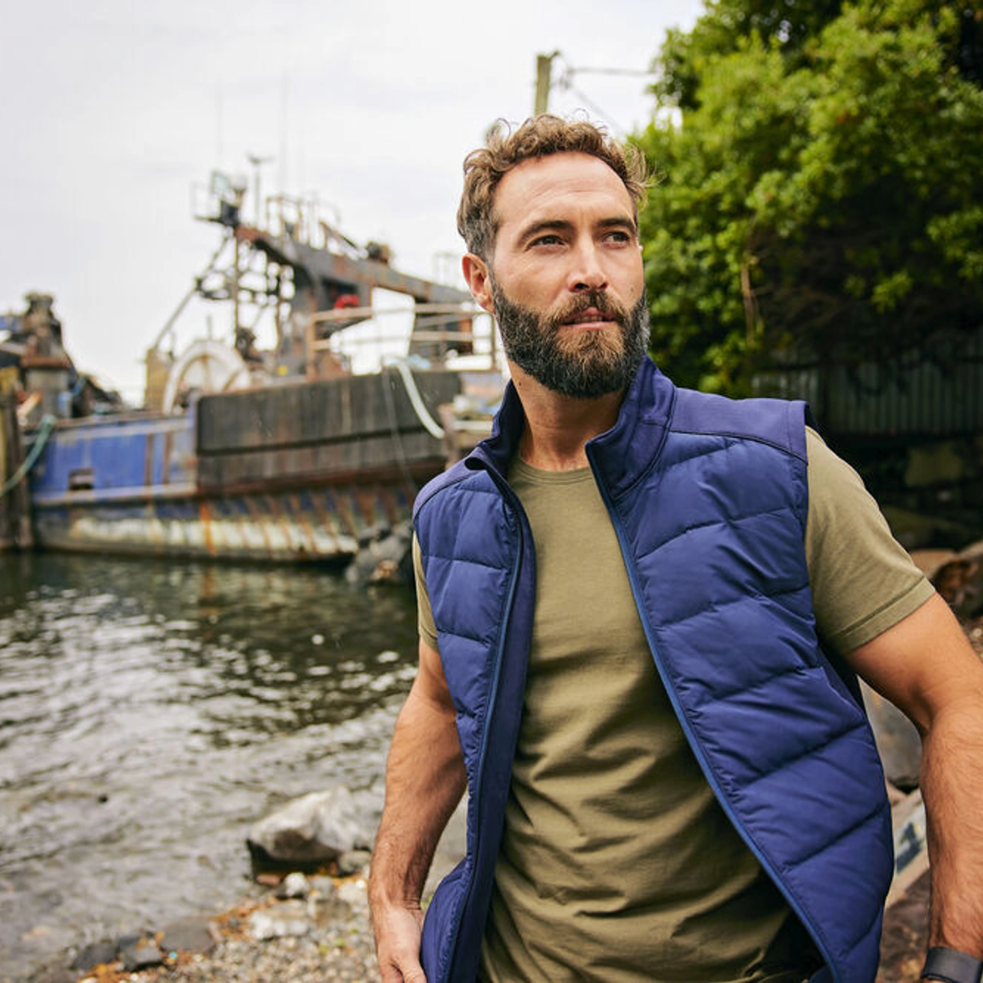 Жилет чоловічий Cutter&Buck Oak Harbor - Темно-синій / 3XL