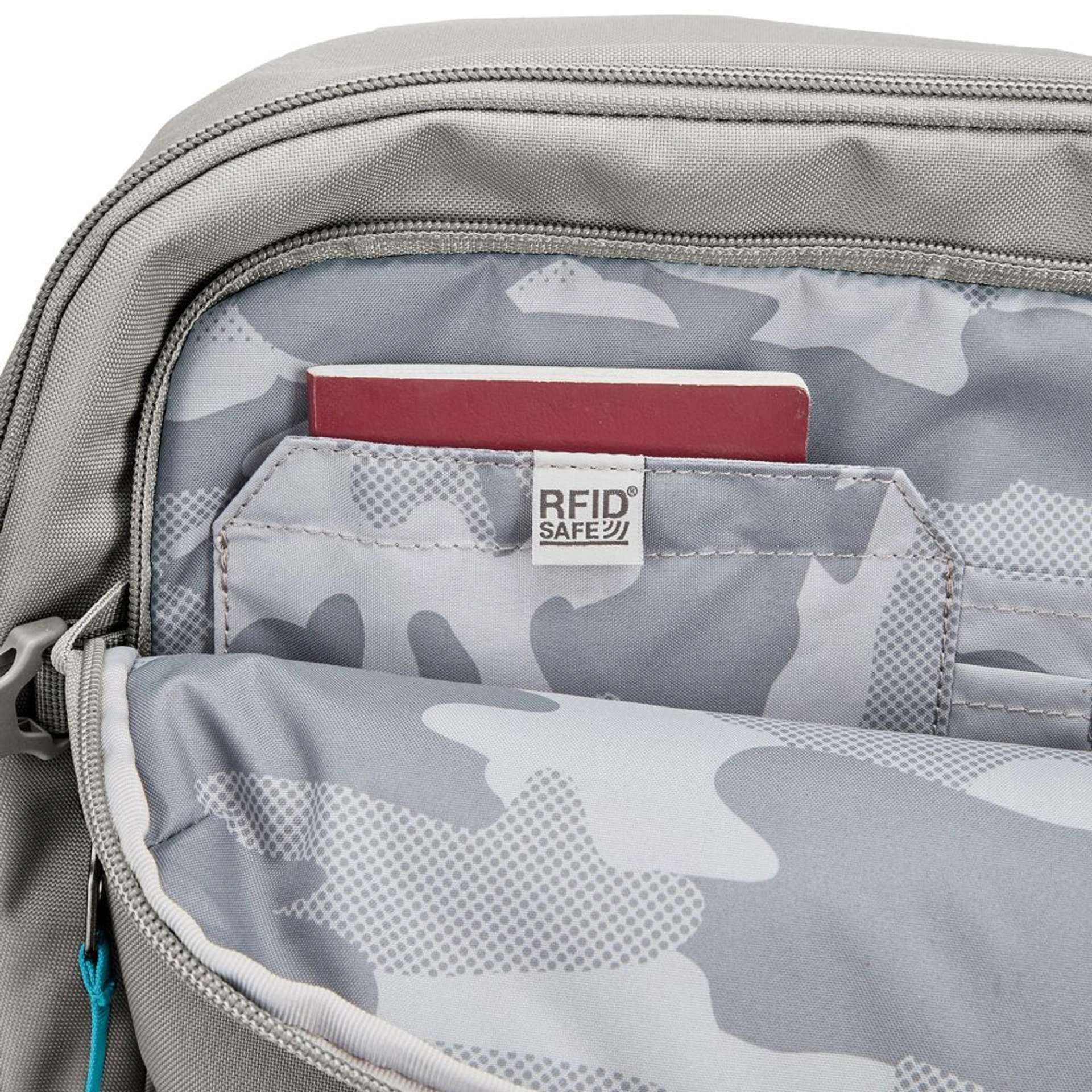 Рюкзак для подорожей антизлодій Pacsafe GO Carry-on 34 - Сірий / блакитний