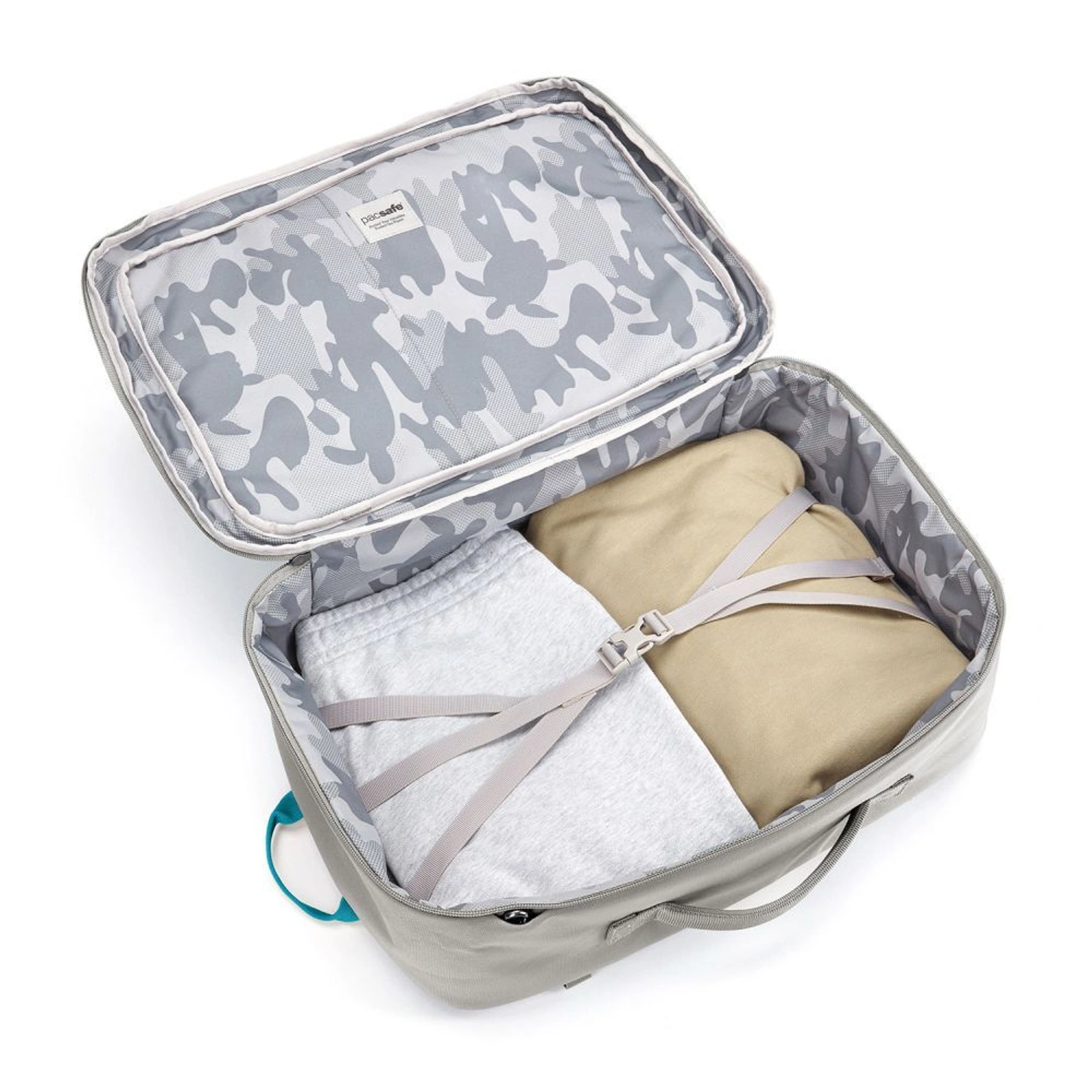 Рюкзак для подорожей антизлодій Pacsafe GO Carry-on 34 - Сірий / блакитний