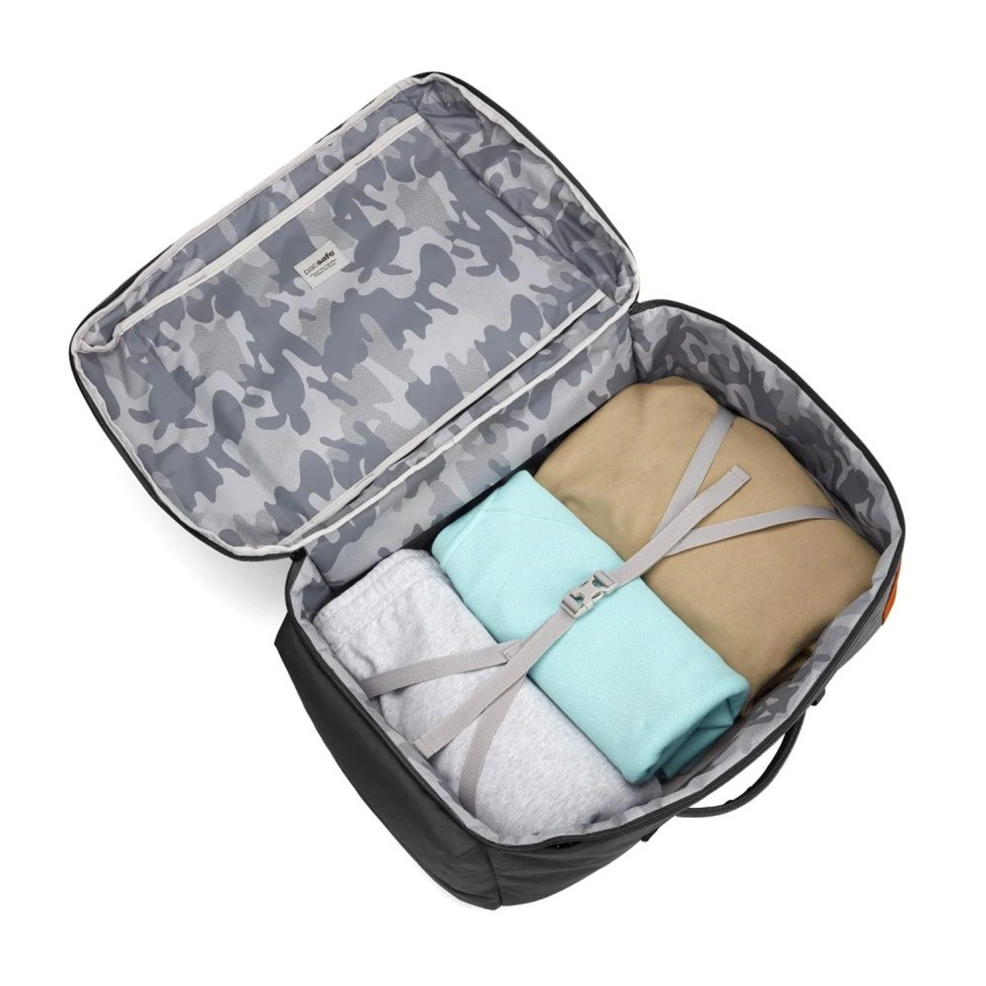 Рюкзак-сумка антизлодій Pacsafe GO Carry-on 44 - Насичений чорний