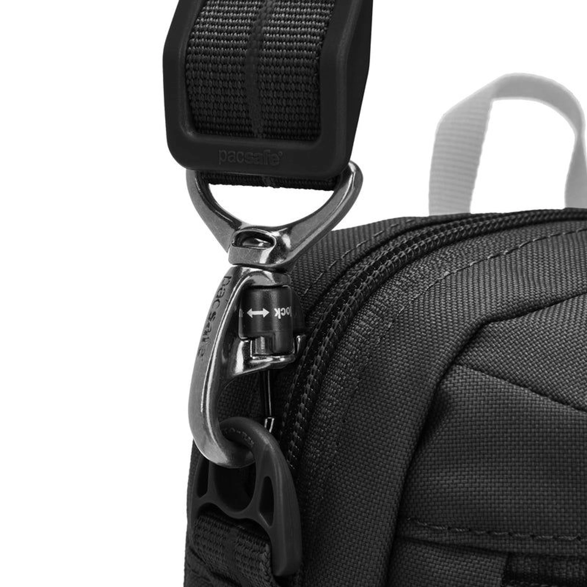 Сумка через плече антизлодій Pacsafe GO Festival Crossbody - Насичений чорний