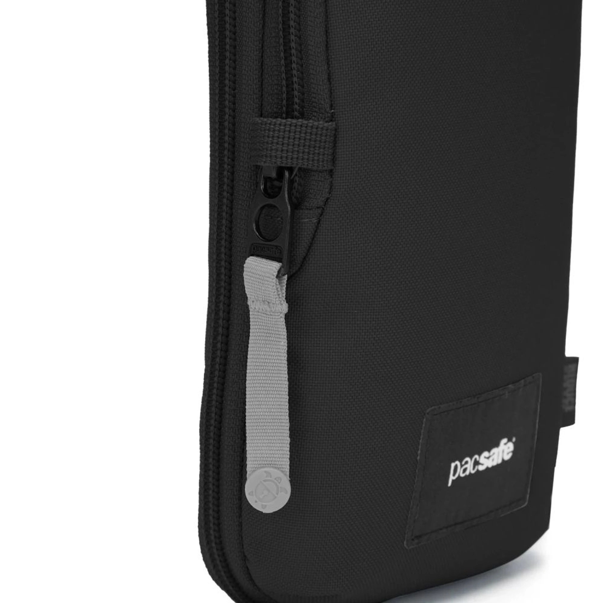 Сумка через плече антизлодій Pacsafe GO Tech Crossbody - Насичений чорний