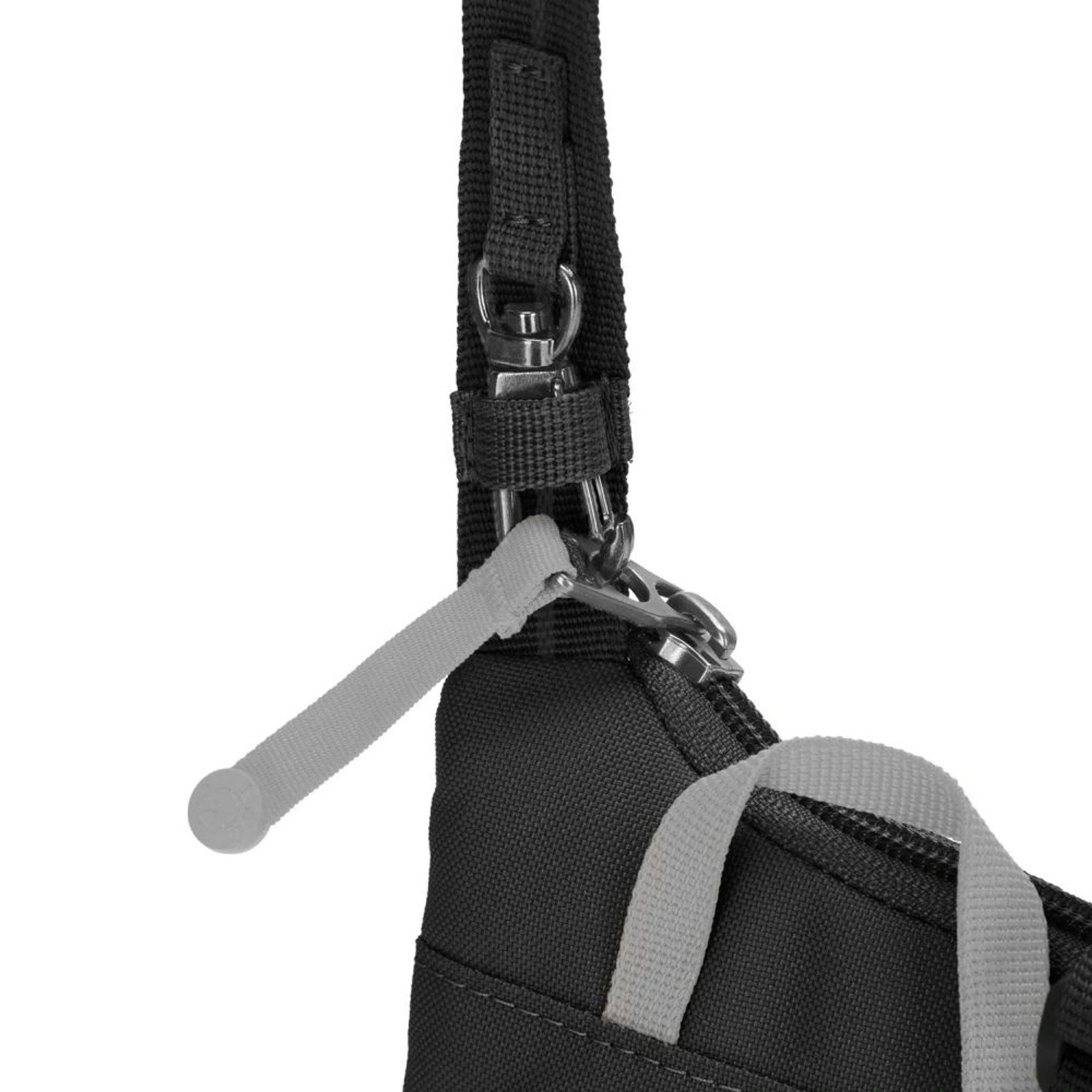 Сумка через плече антизлодій Pacsafe GO Tech Crossbody - Насичений чорний