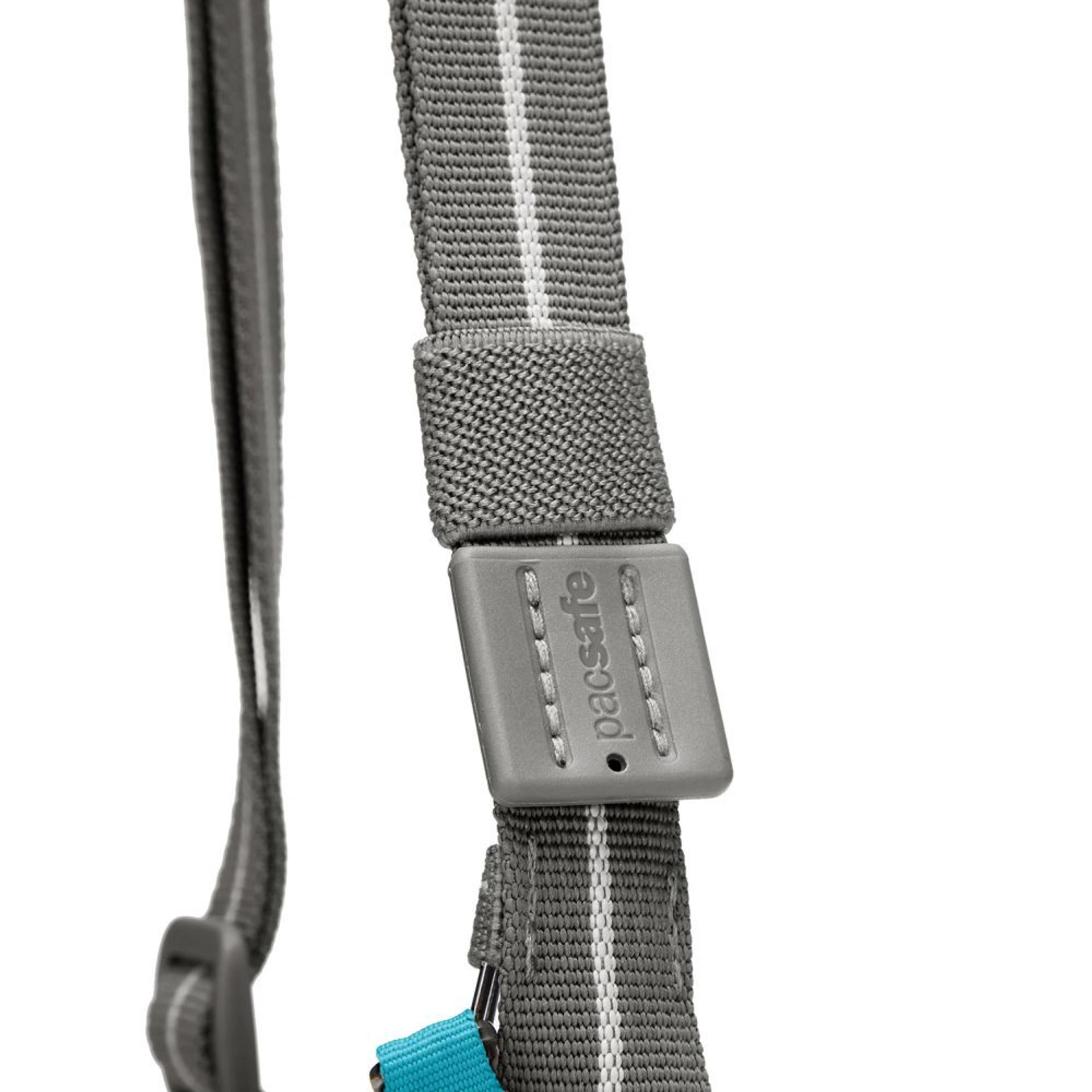 Сумка через плече антизлодій Pacsafe GO Tech Crossbody - Сірий / блакитний