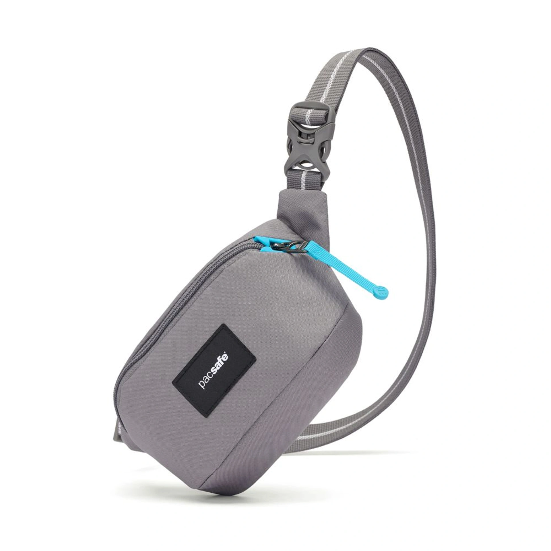 Сумка через плече антизлодій Pacsafe GO Micro Sling - Сірий