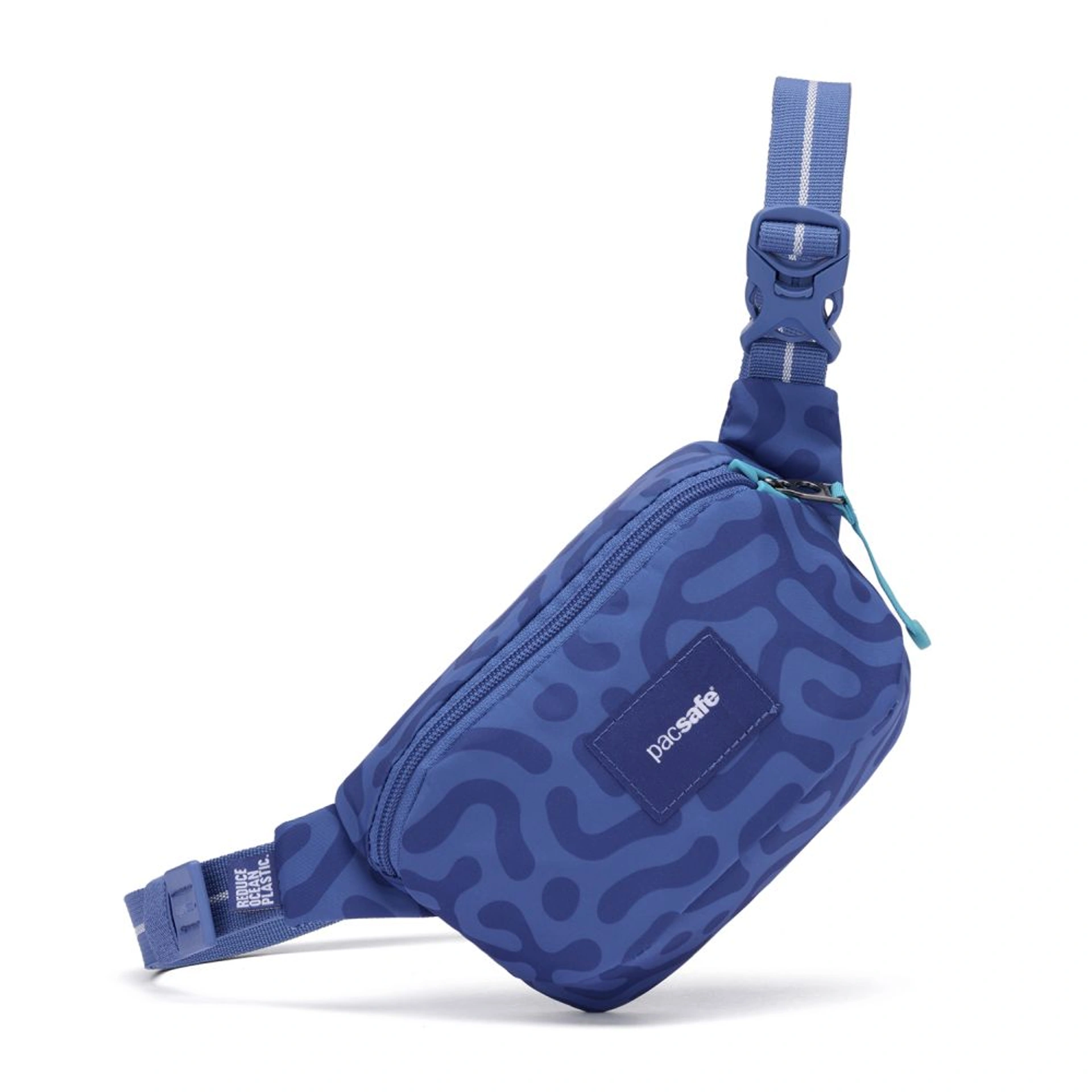 Сумка через плече антизлодій Pacsafe GO Micro Sling - Небесно-блакитний