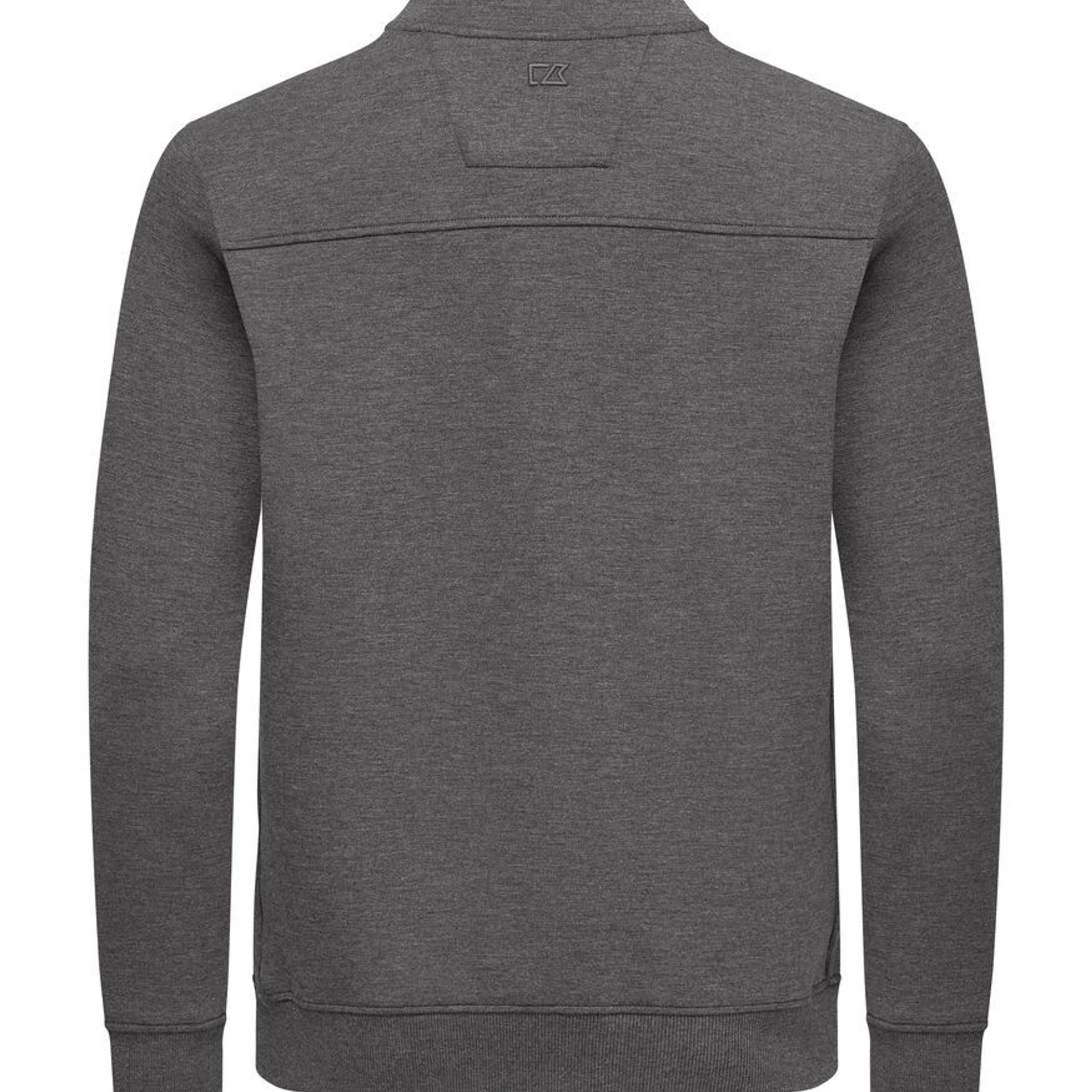Світшот на блискавці чоловічий Cutter&Buck Pemberton Cardigan FZ - Антрацит меланж / 3XL