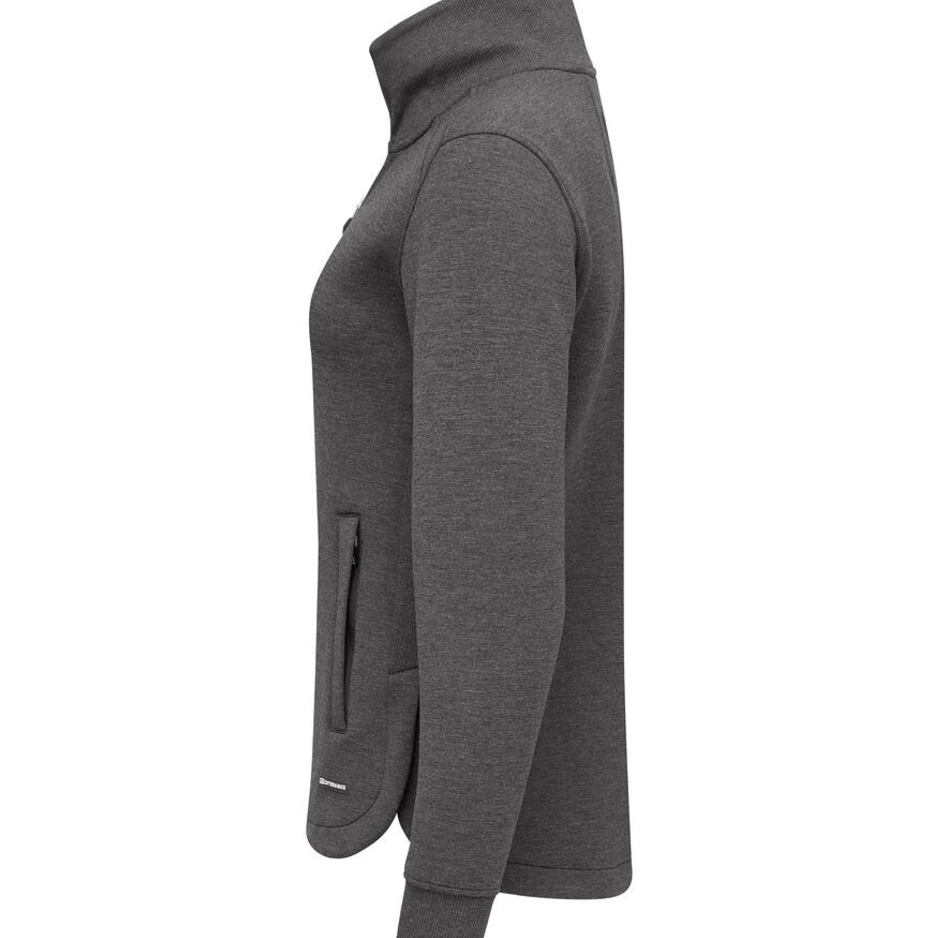 Світшот на блискавці жіночий Cutter&Buck Pemberton Cardigan FZ - Антрацит меланж / L