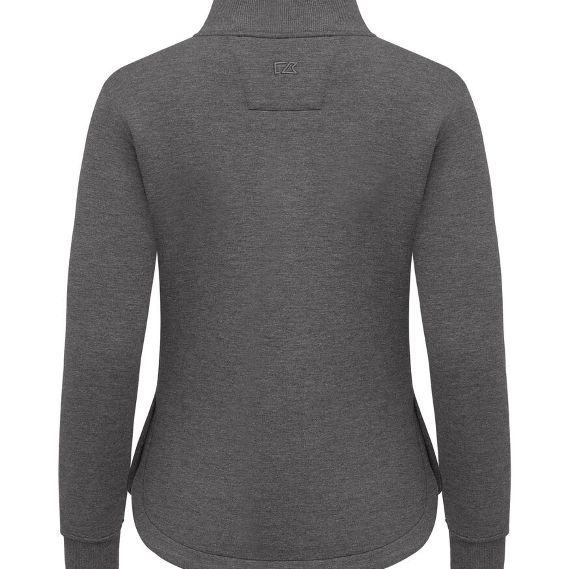 Світшот на блискавці жіночий Cutter&Buck Pemberton Cardigan FZ - Антрацит меланж / L