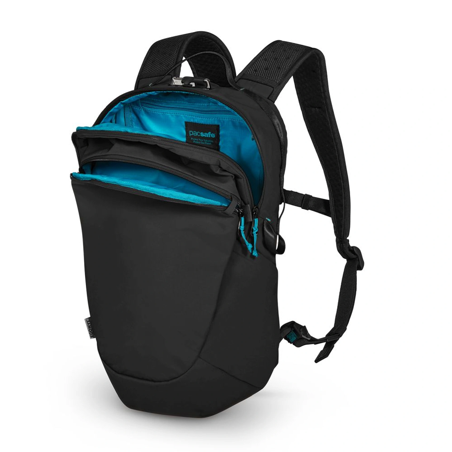 Рюкзак туристичний антизлодій Pacsafe Eco 18 - Чорний
