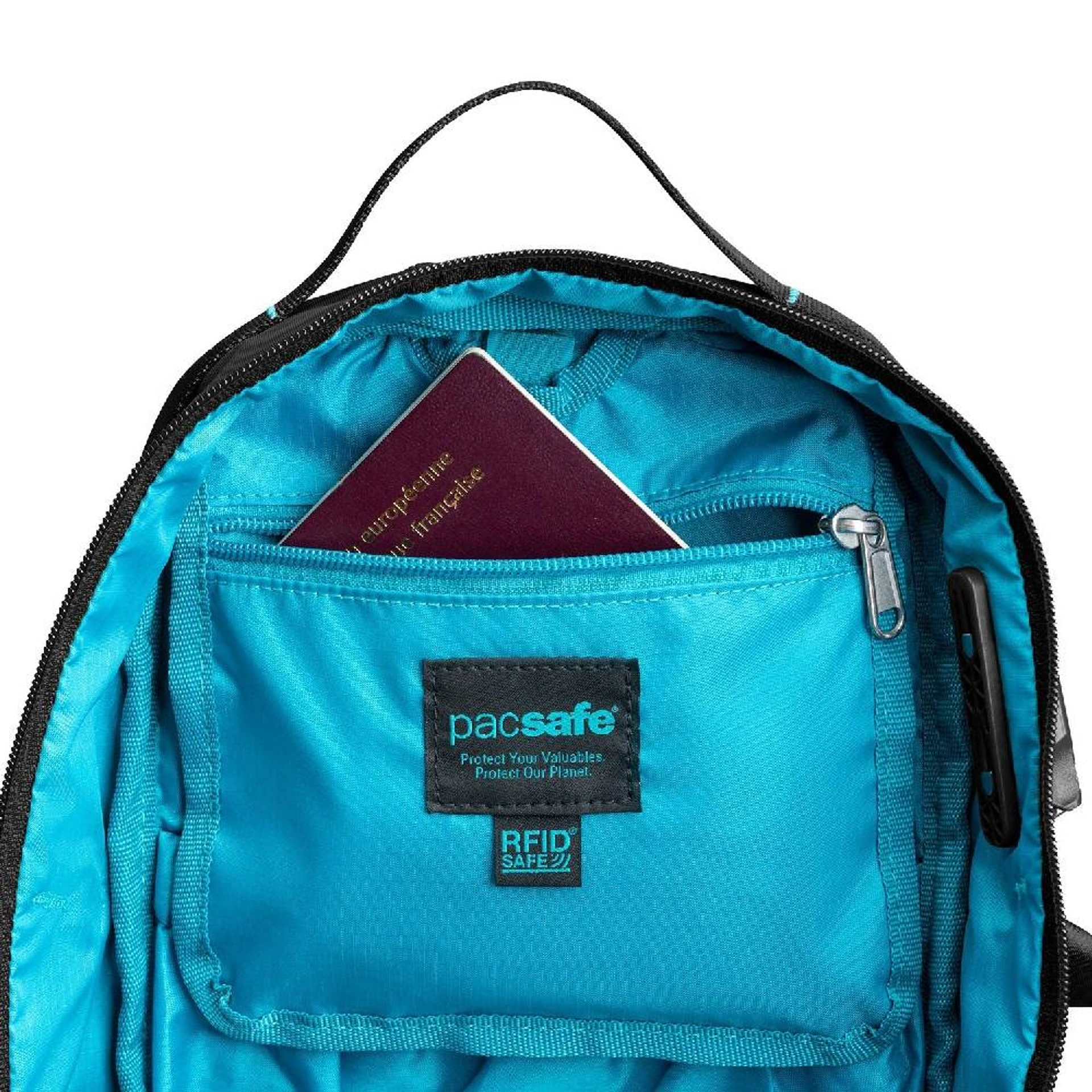 Сумка через плече антизлодій Pacsafe Eco 12L Sling - Чорний