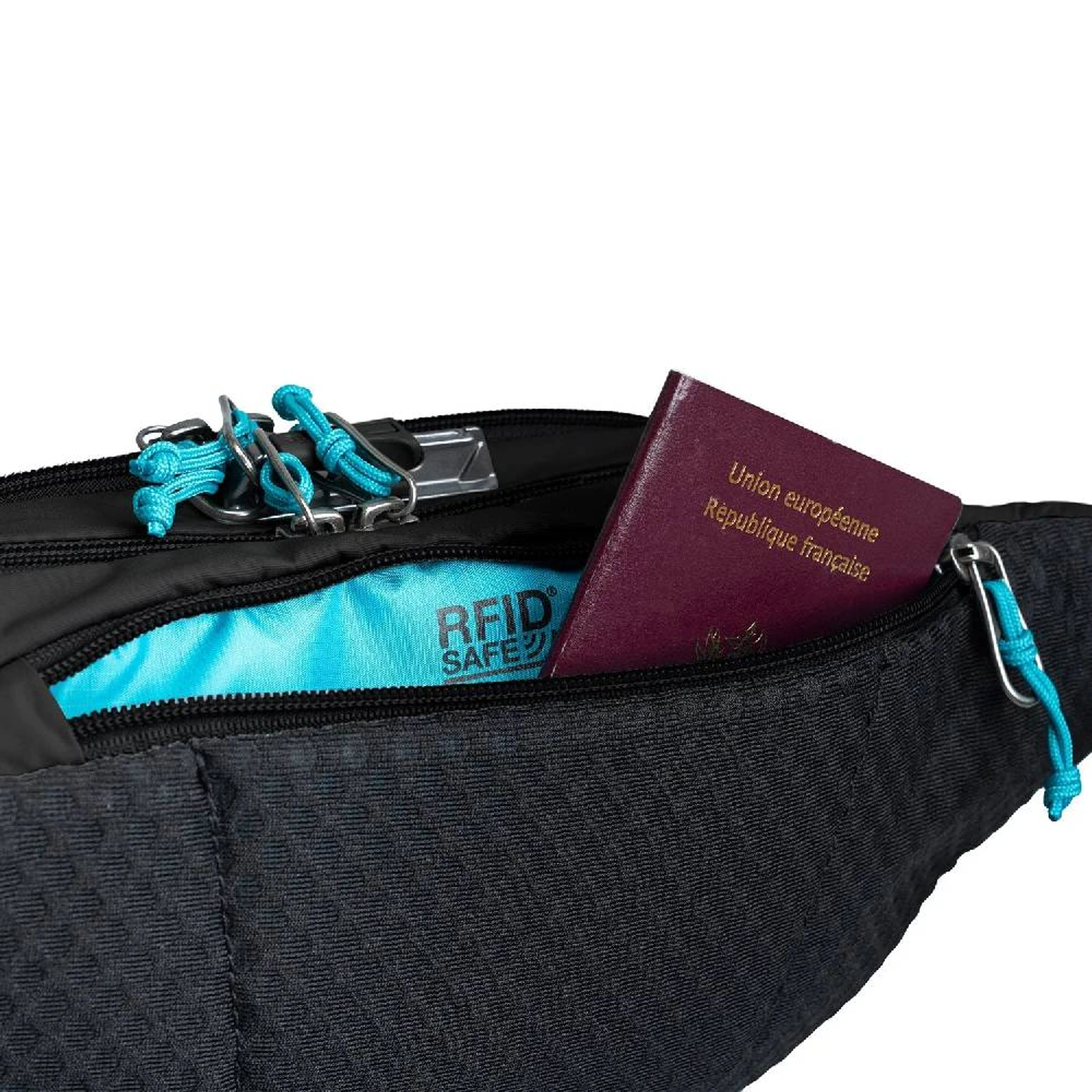 Сумка на пояс антизлодій Pacsafe Eco Anti-Theft Waist Pack - Чорний