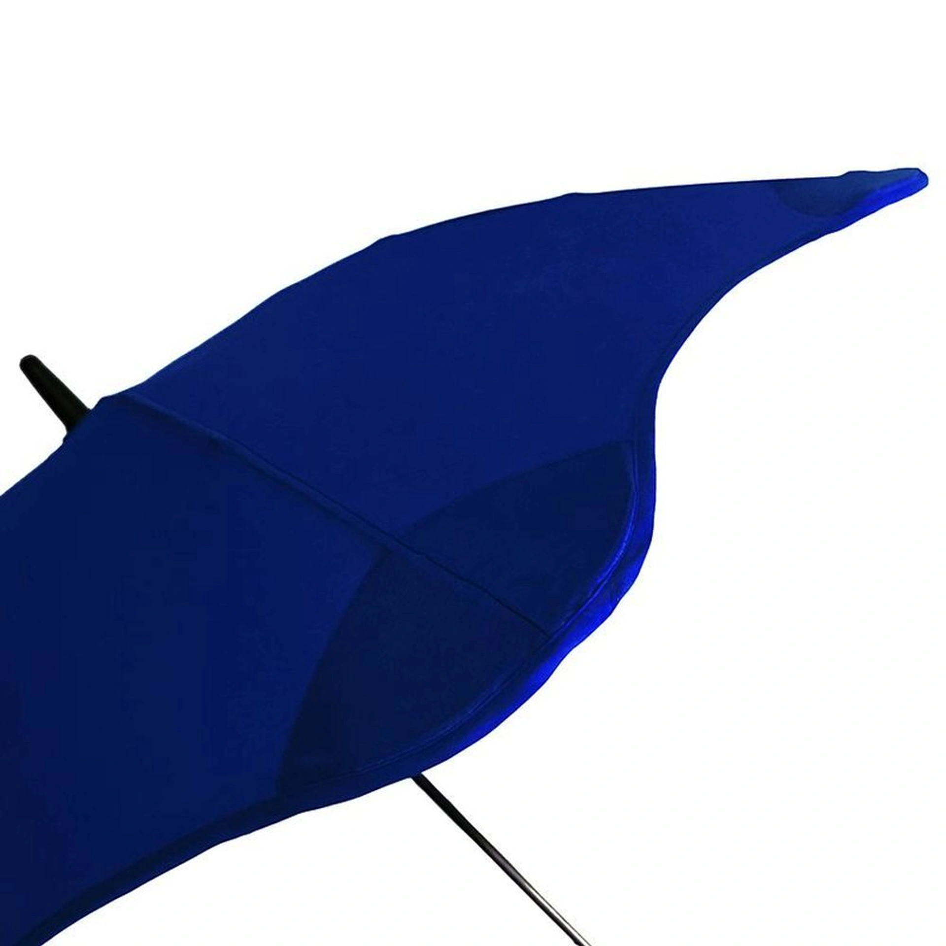 Line Art Blantier Semi-Automatic Walking Stick Umbrella with Protective Tips - Темно-синій / чорний