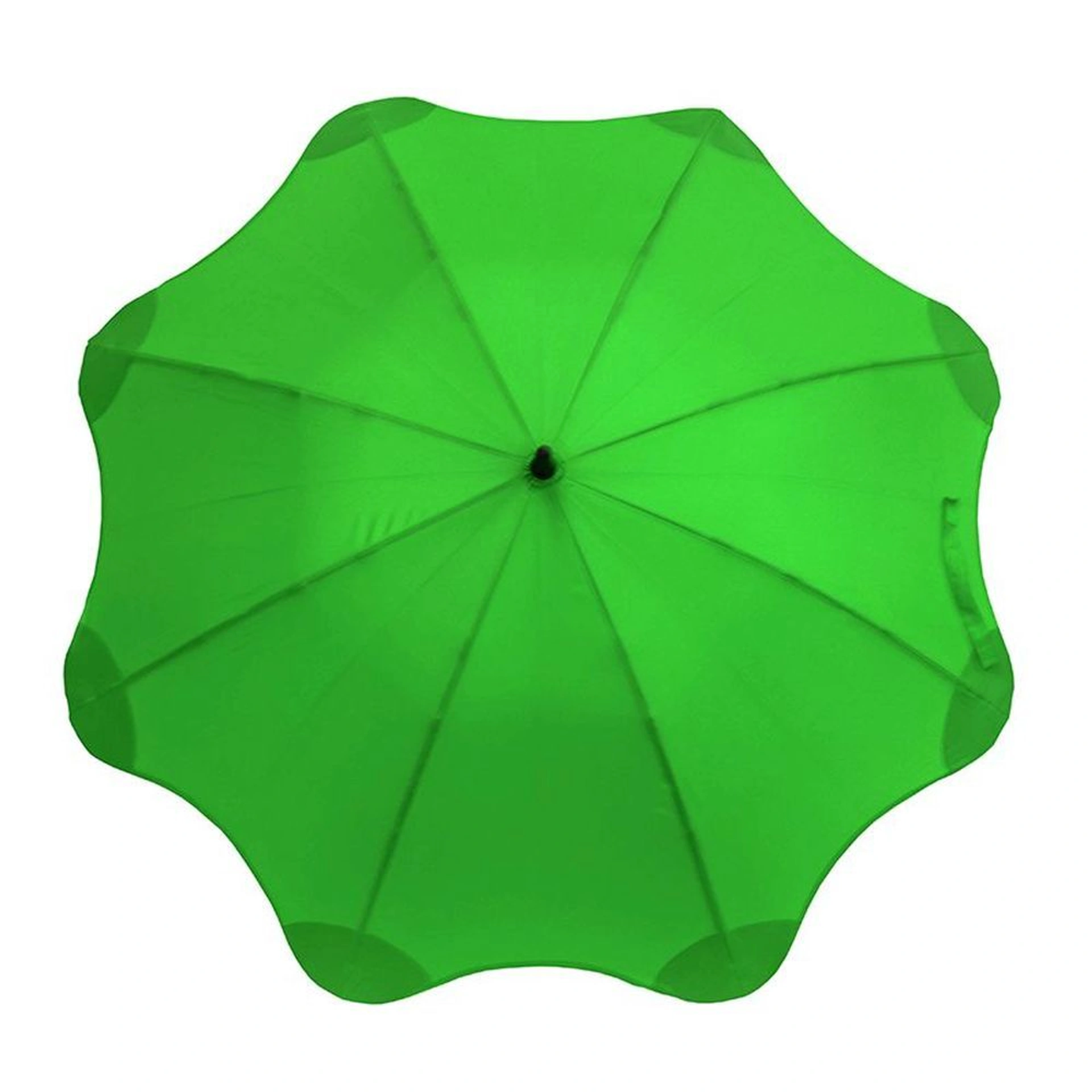 Line Art Blantier Semi-Automatic Walking Stick Umbrella with Protective Tips - Зелений / чорний