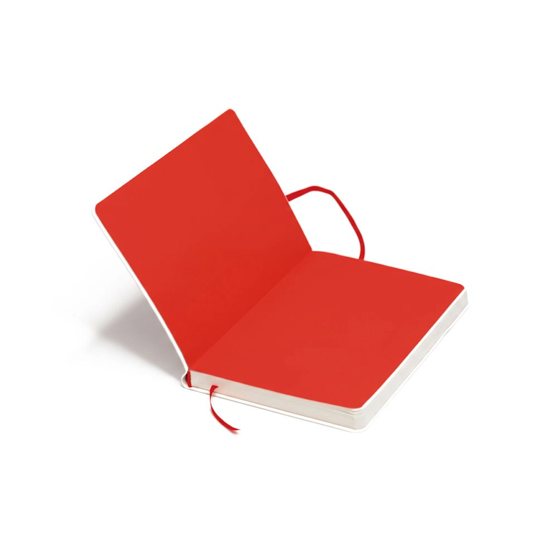 Блокнот в клітинку А5 Berganote Alanis, м'яка обкладинка - Білий / червоний