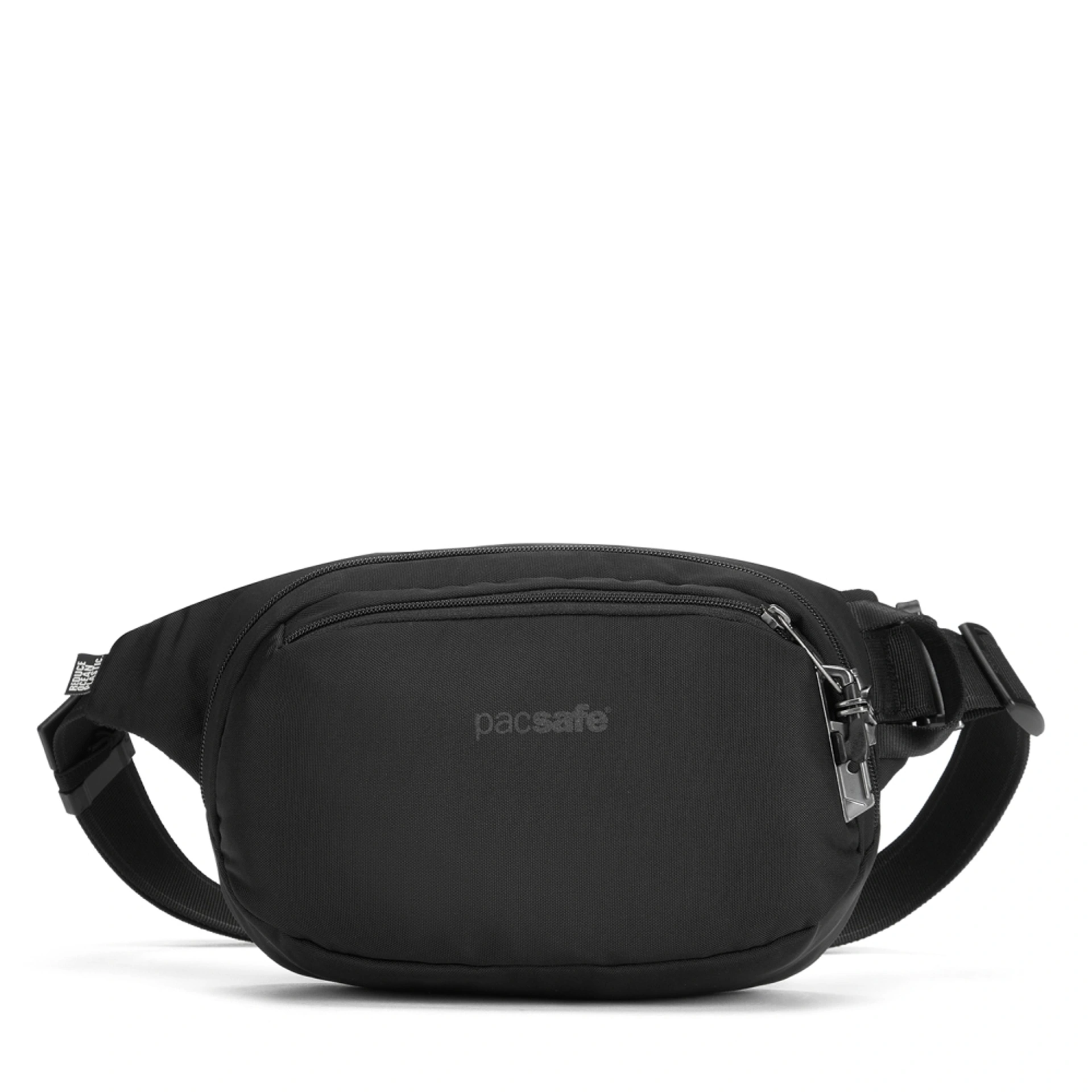 Сумка на пояс антизлодій Pacsafe V Hip Pack - Чорний