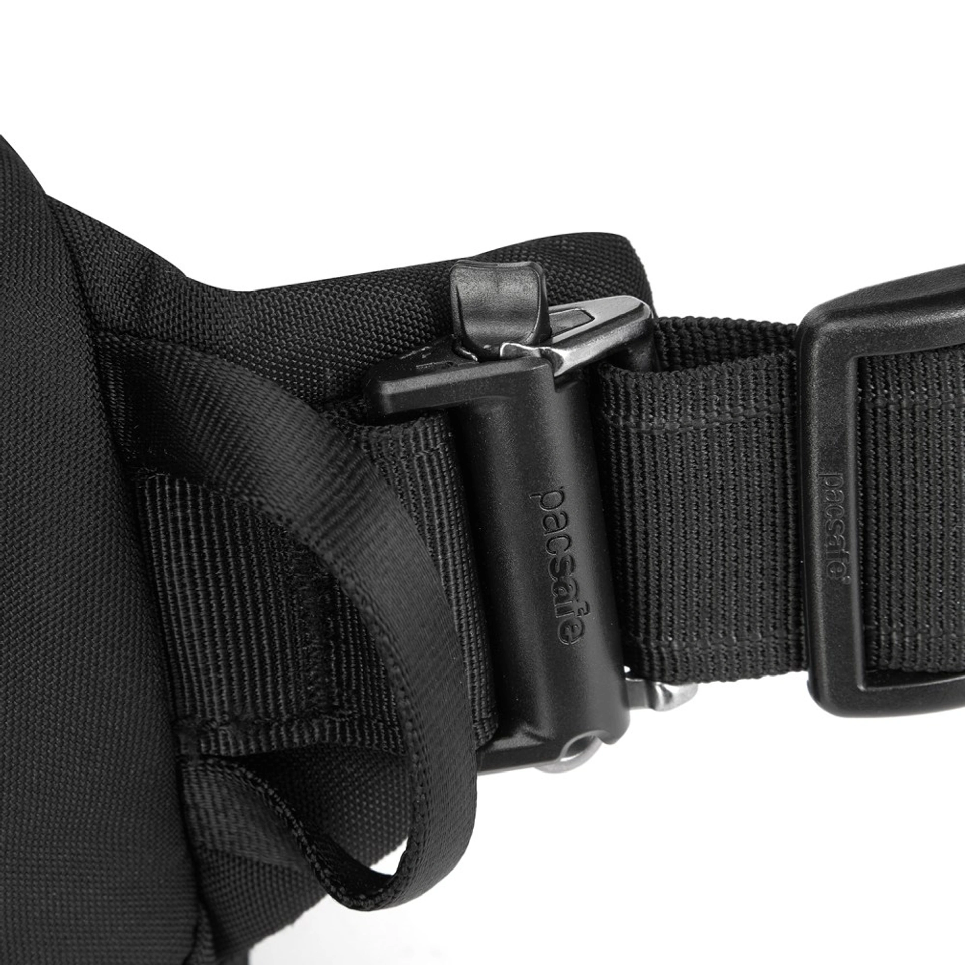 Сумка на пояс антизлодій Pacsafe V Hip Pack - Чорний