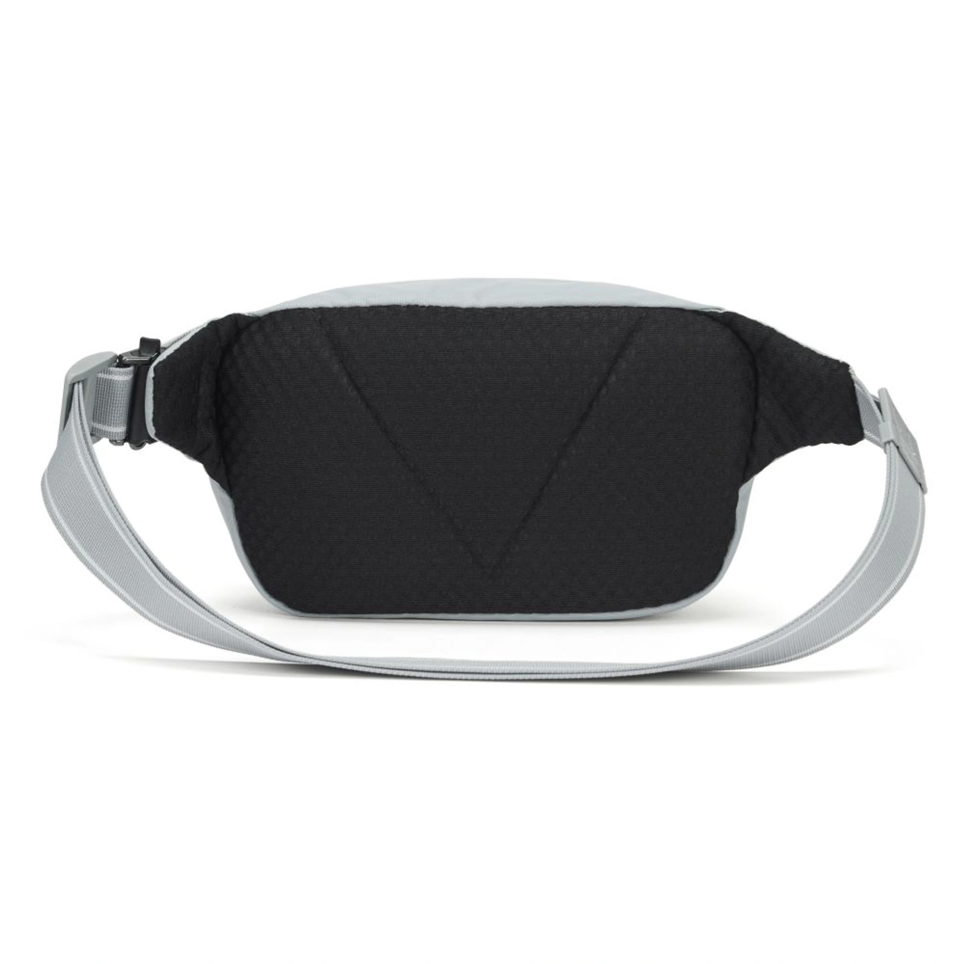 Сумка на пояс антизлодій Pacsafe V Hip Pack - Світло-сірий / чорний