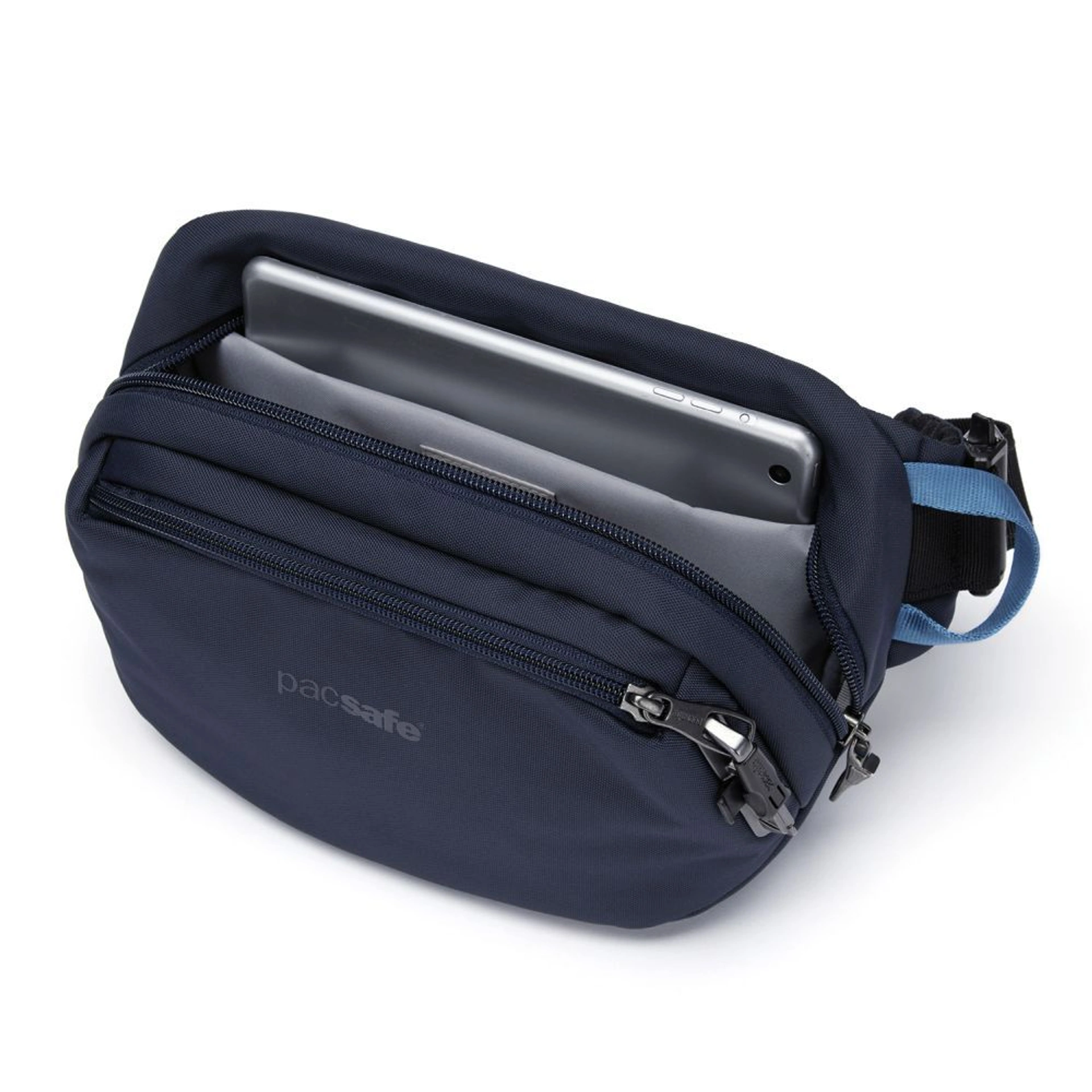Сумка на пояс антизлодій Pacsafe V Hip Pack - Темно-синій
