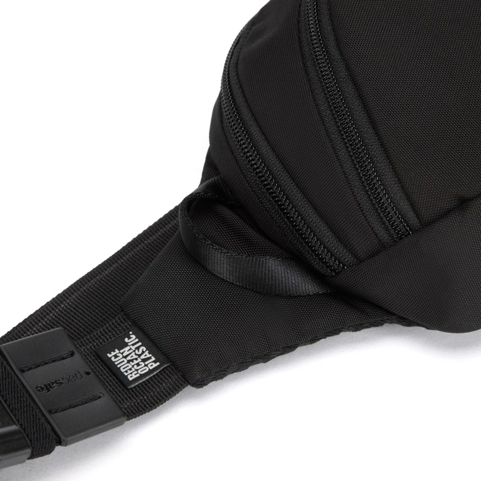 Сумка через плече антизлодій Pacsafe V Action Sling - Насичений чорний