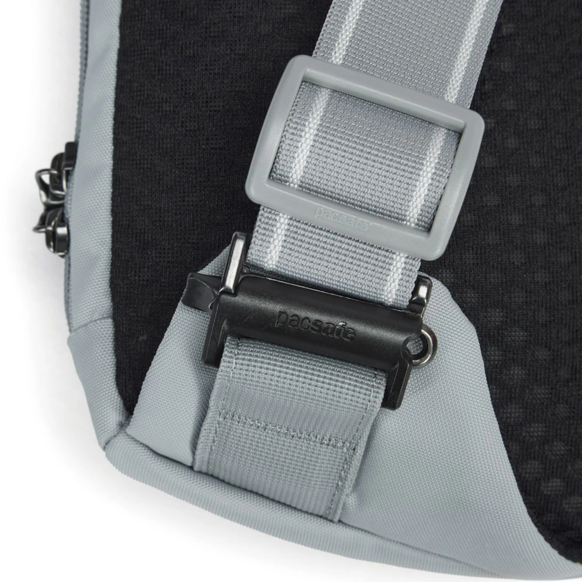 Сумка через плече антизлодій Pacsafe V Action Sling - Світло-сірий / чорний