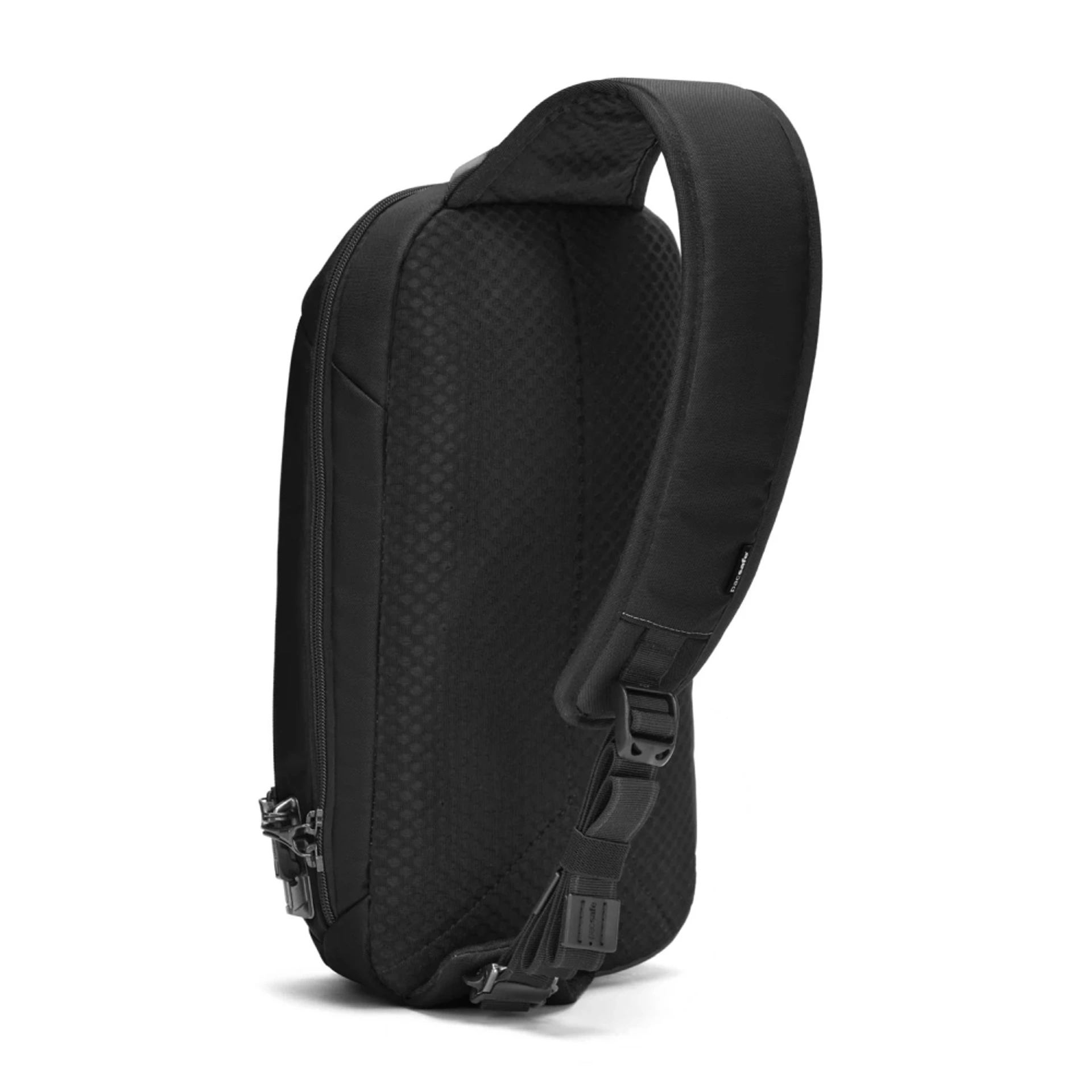 Сумка через плече антизлодій Pacsafe V Tech Sling - Насичений чорний