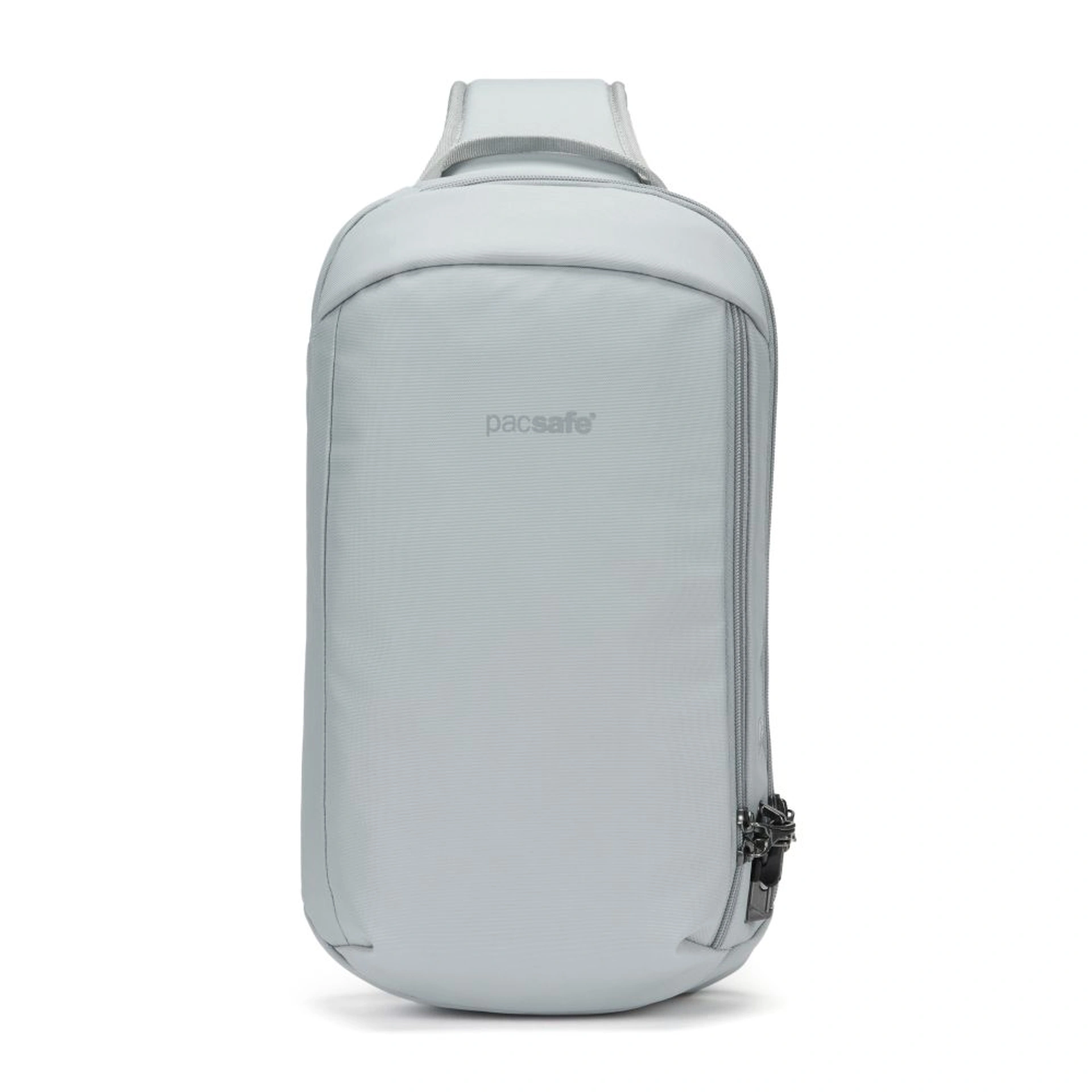 Сумка через плече антизлодій Pacsafe V Tech Sling - Світло-сірий / чорний