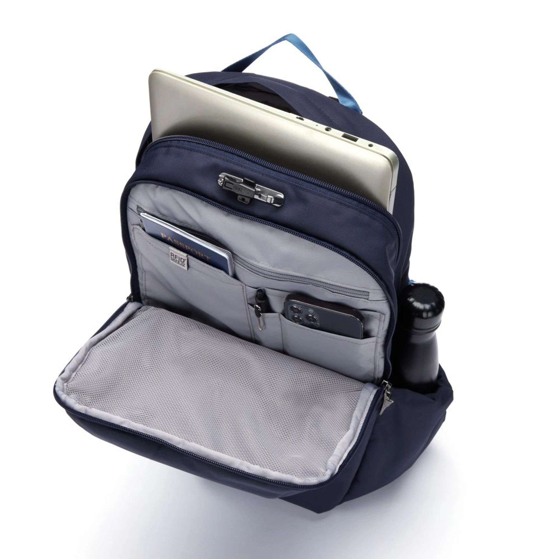 Рюкзак для подорожей антизлодій Pacsafe V 24L Active - Темно-синій
