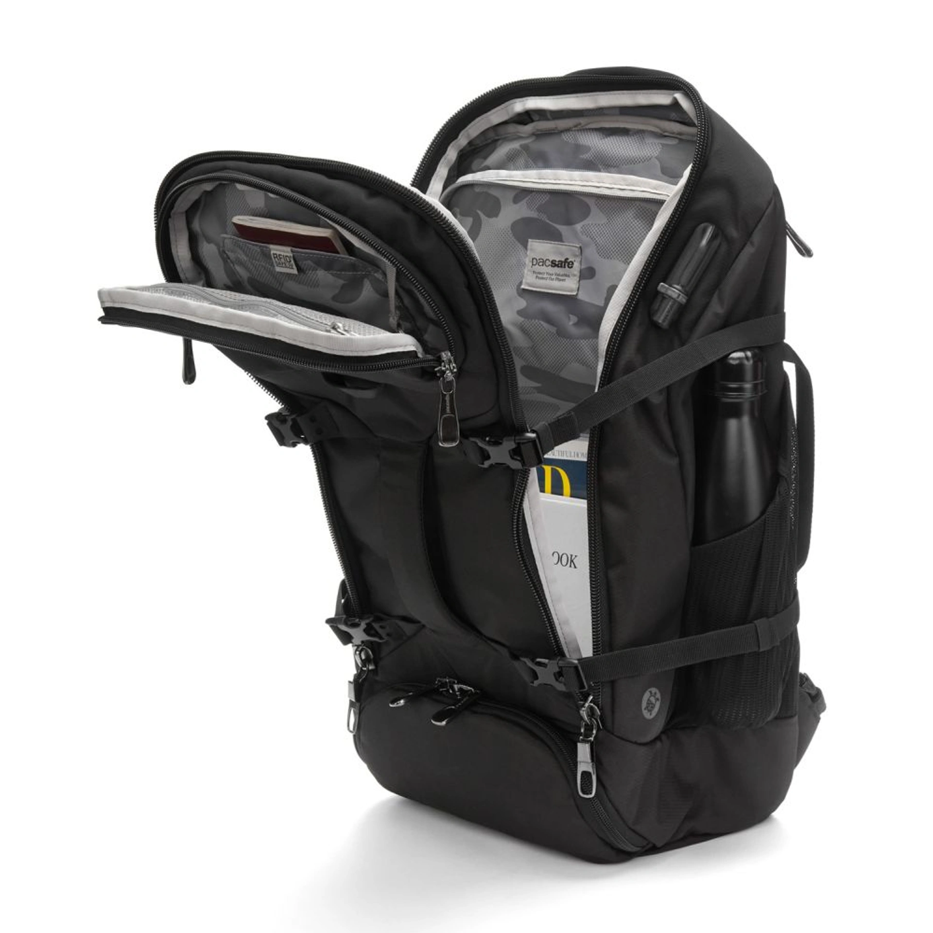 Рюкзак туристичний антизлодій Pacsafe EXP35 travel - Чорний