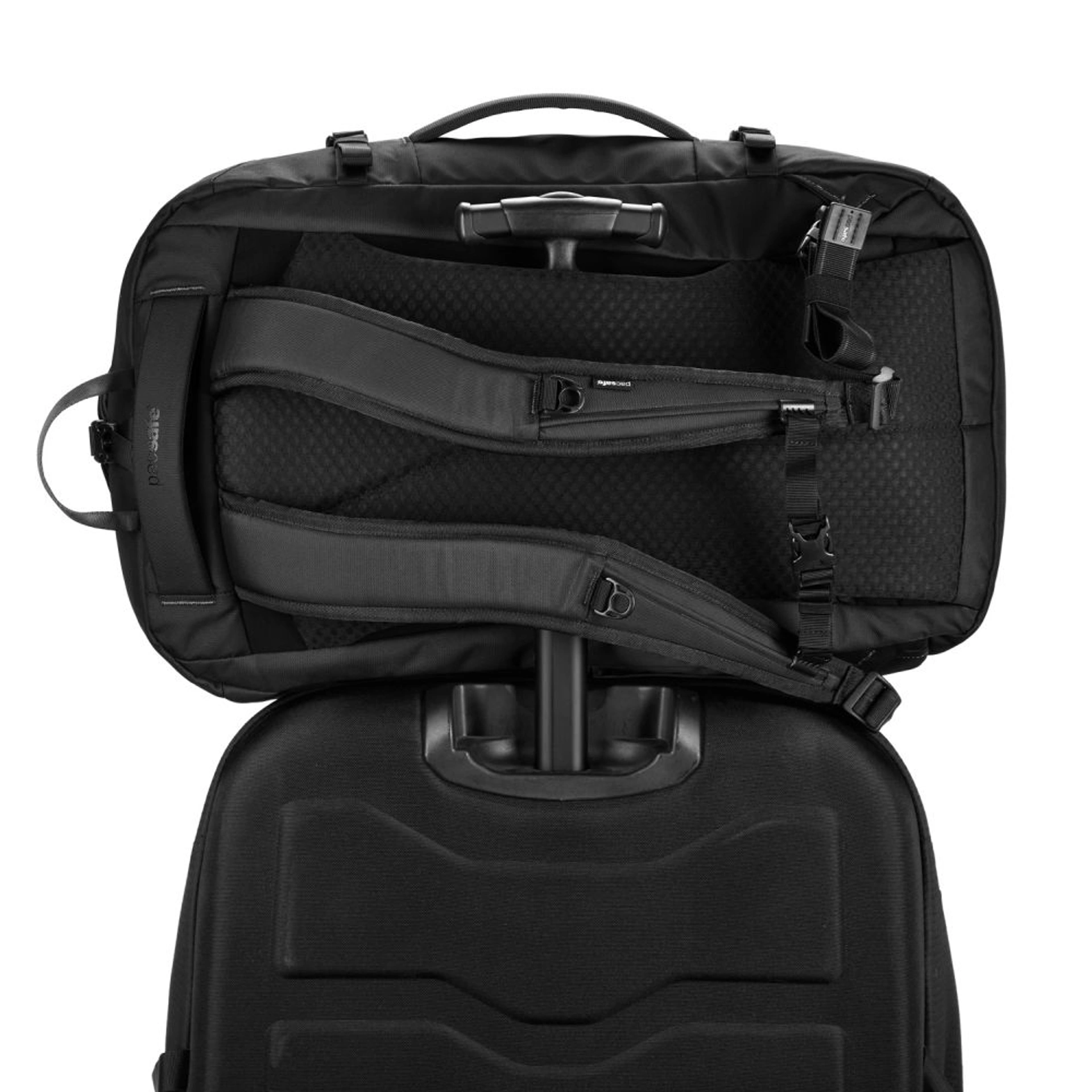 Рюкзак для подорожей антизлодій Pacsafe EXP45 carry-on travel - Чорний
