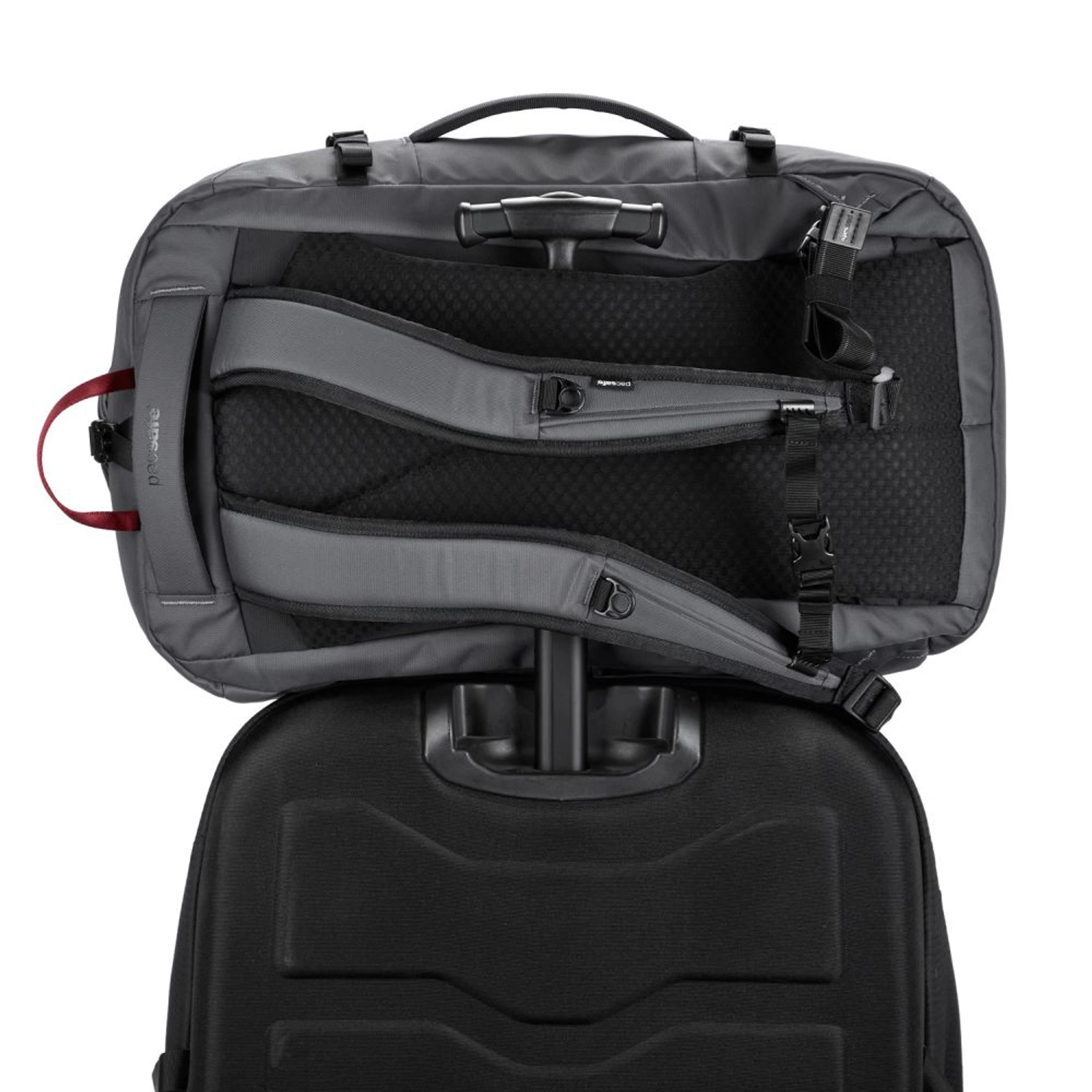 Рюкзак для подорожей антизлодій Pacsafe EXP45 carry-on travel - Графітовий