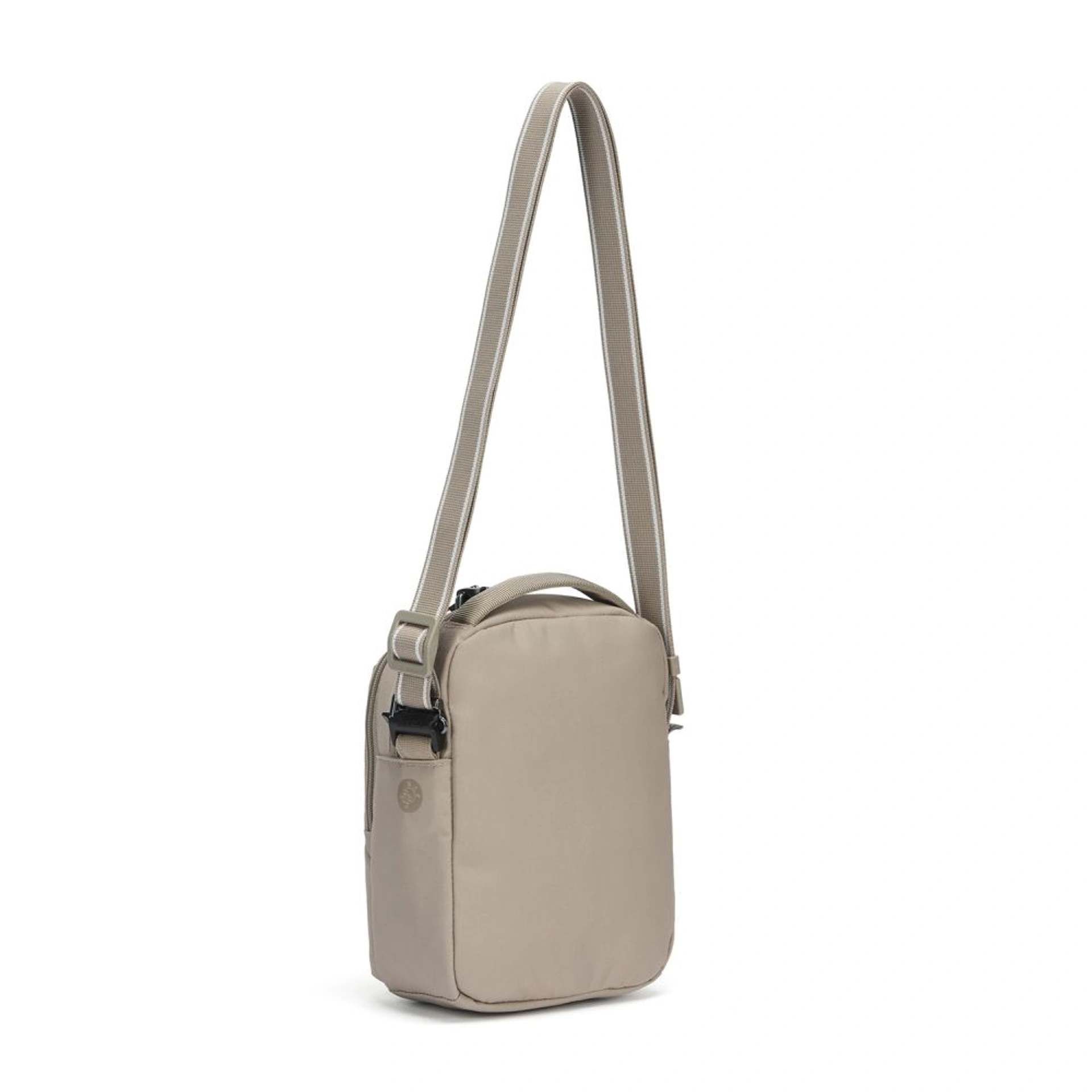 Сумка через плече антизлодій Pacsafe V Companion Crossbody - Бежевий
