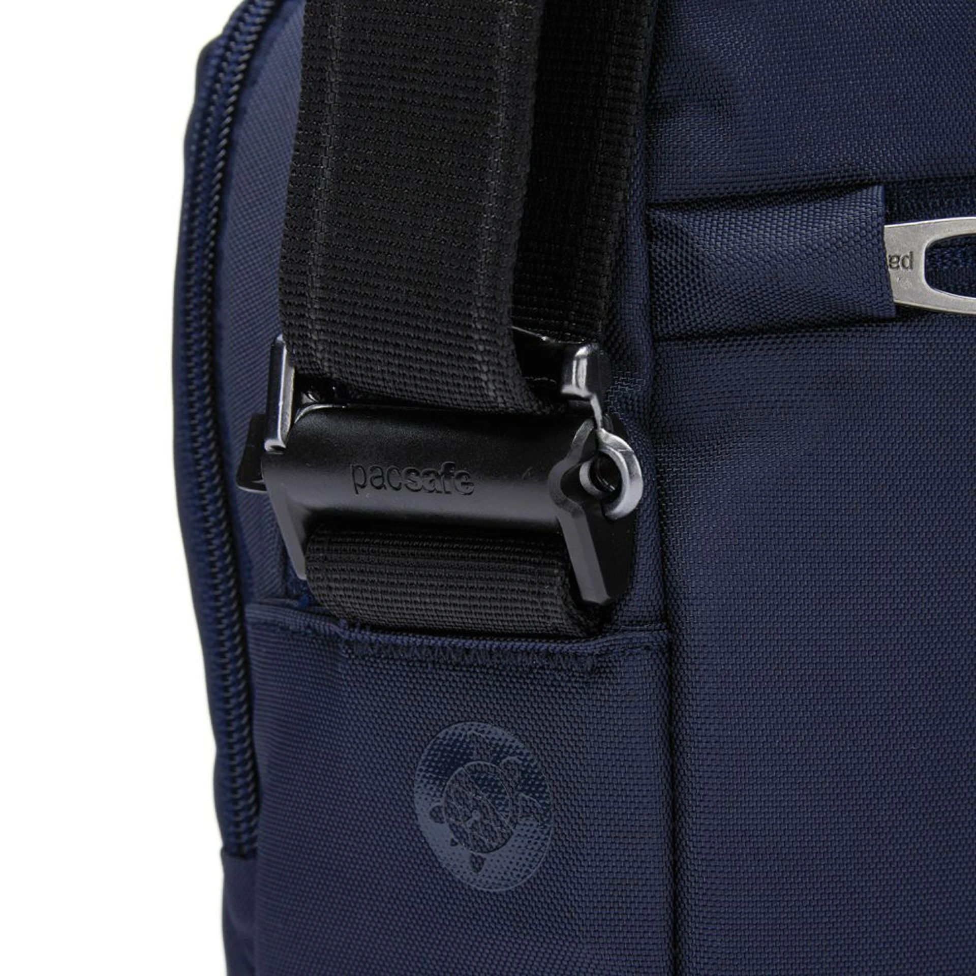 Сумка через плече антизлодій Pacsafe V Tour Crossbody - Темно-синій