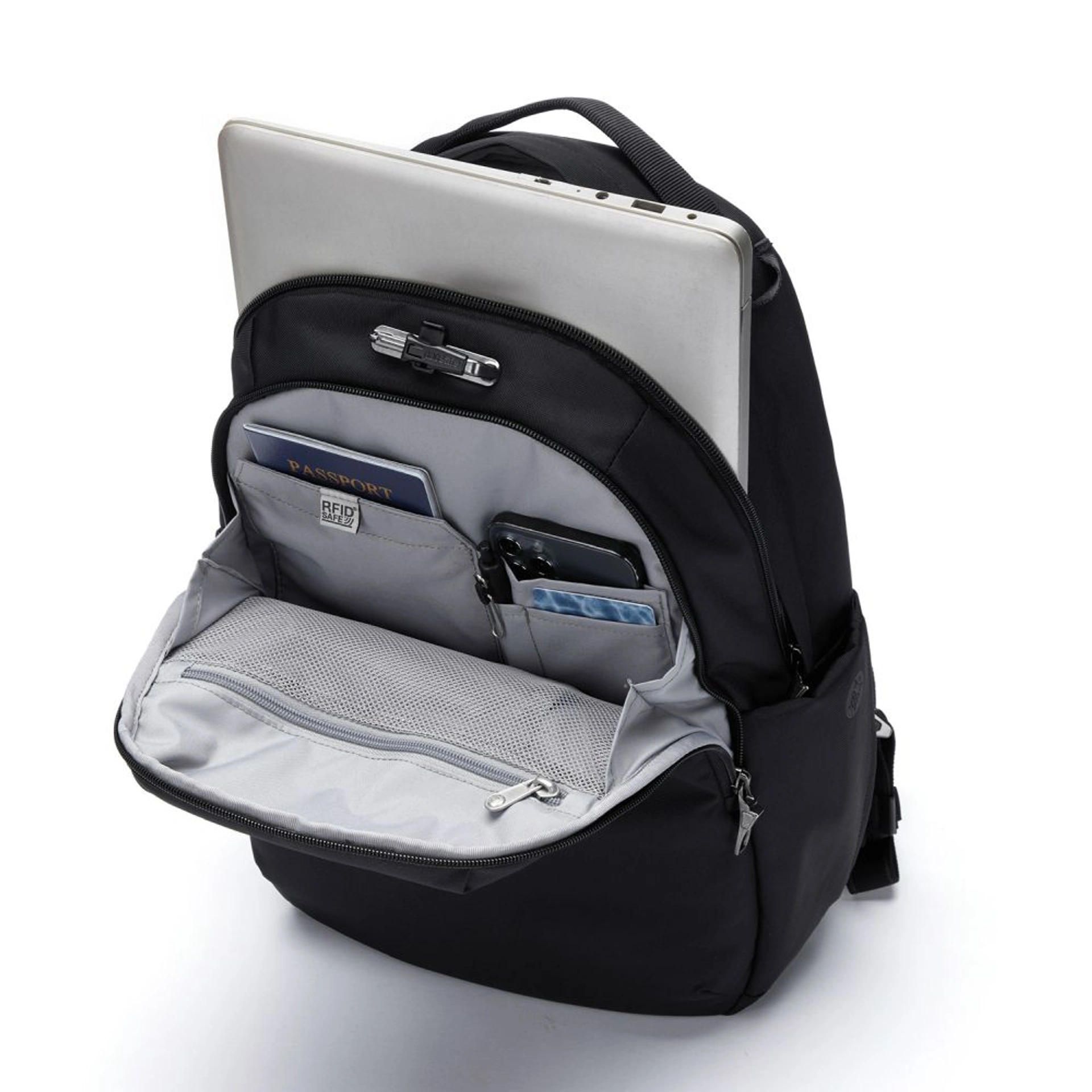 Рюкзак міський антизлодій Pacsafe V 16 All-around - Чорний