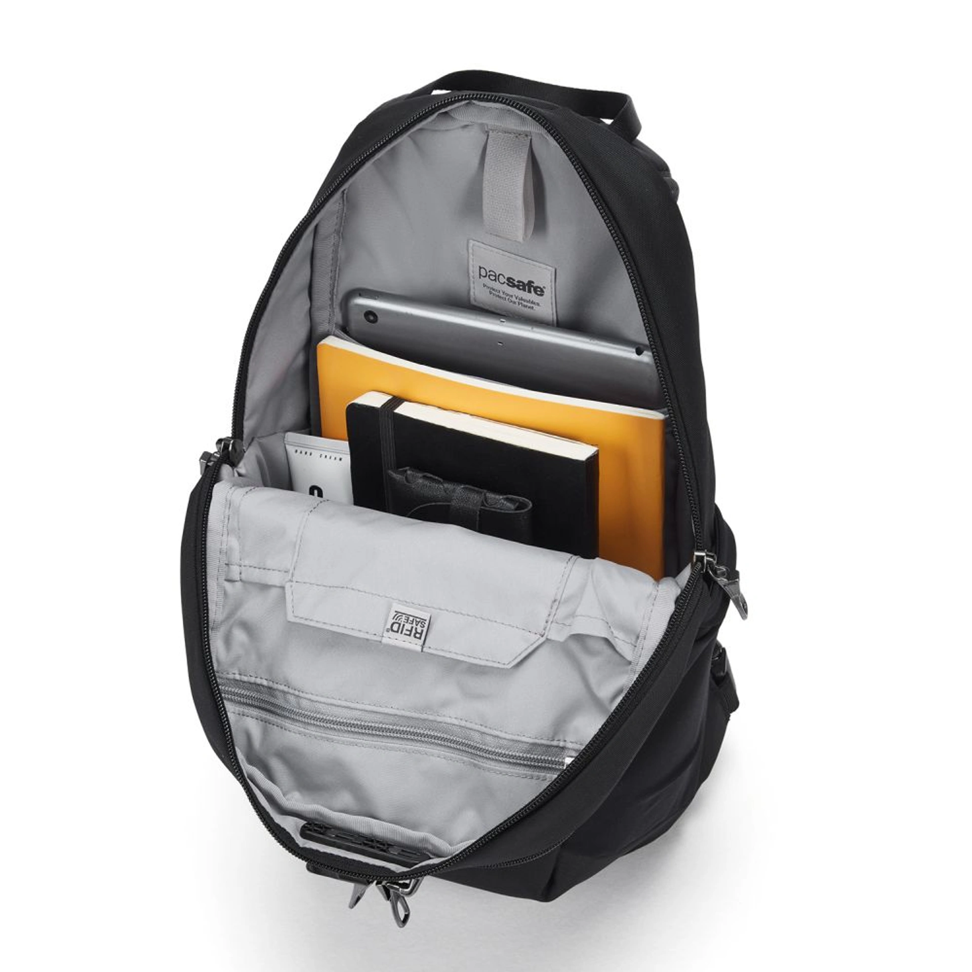 Рюкзак міський антизлодій Pacsafe V12 Tech - Чорний